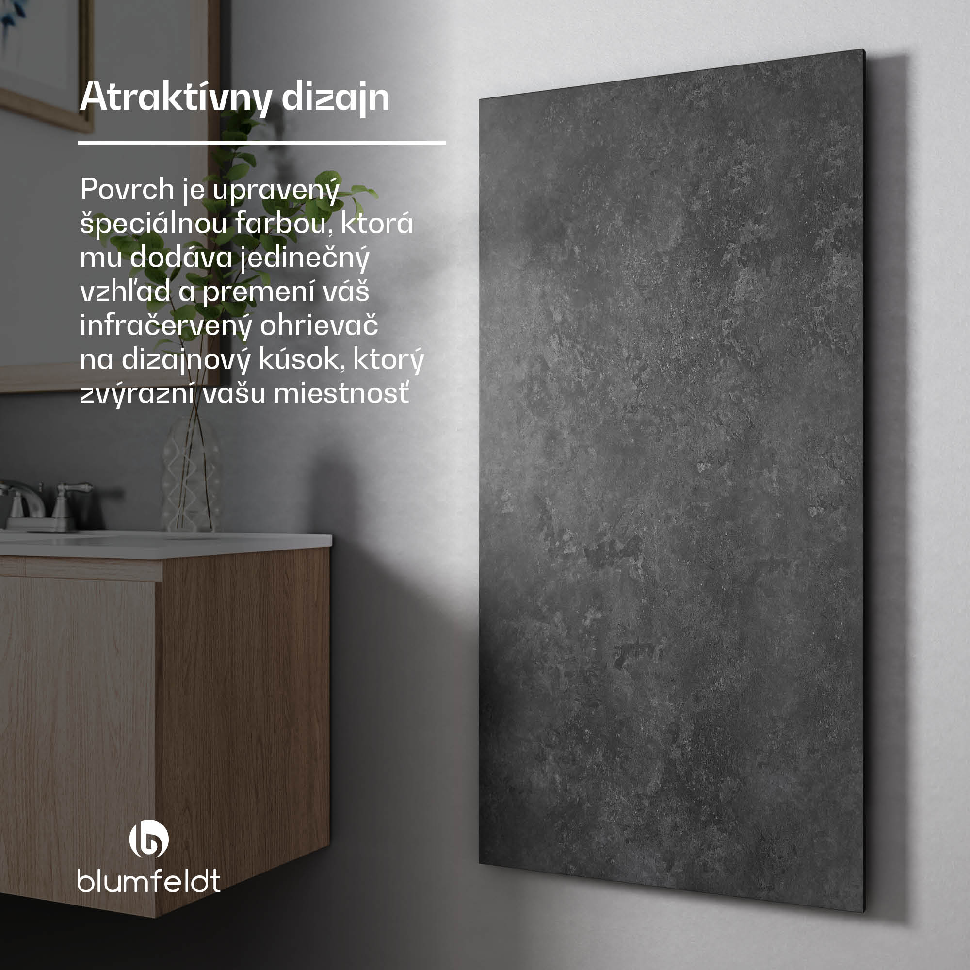 Blumfeldt Heat Square, Infračervené vykurovanie, WiFi ovládanie, 700 W, IP44 – Obrázok 4