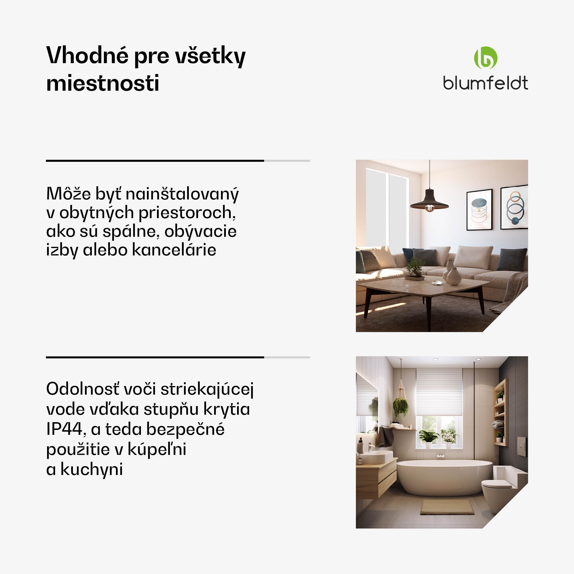 Blumfeldt Heat Square, Infračervené vykurovanie, WiFi ovládanie, 700 W, IP44 – Obrázok 5