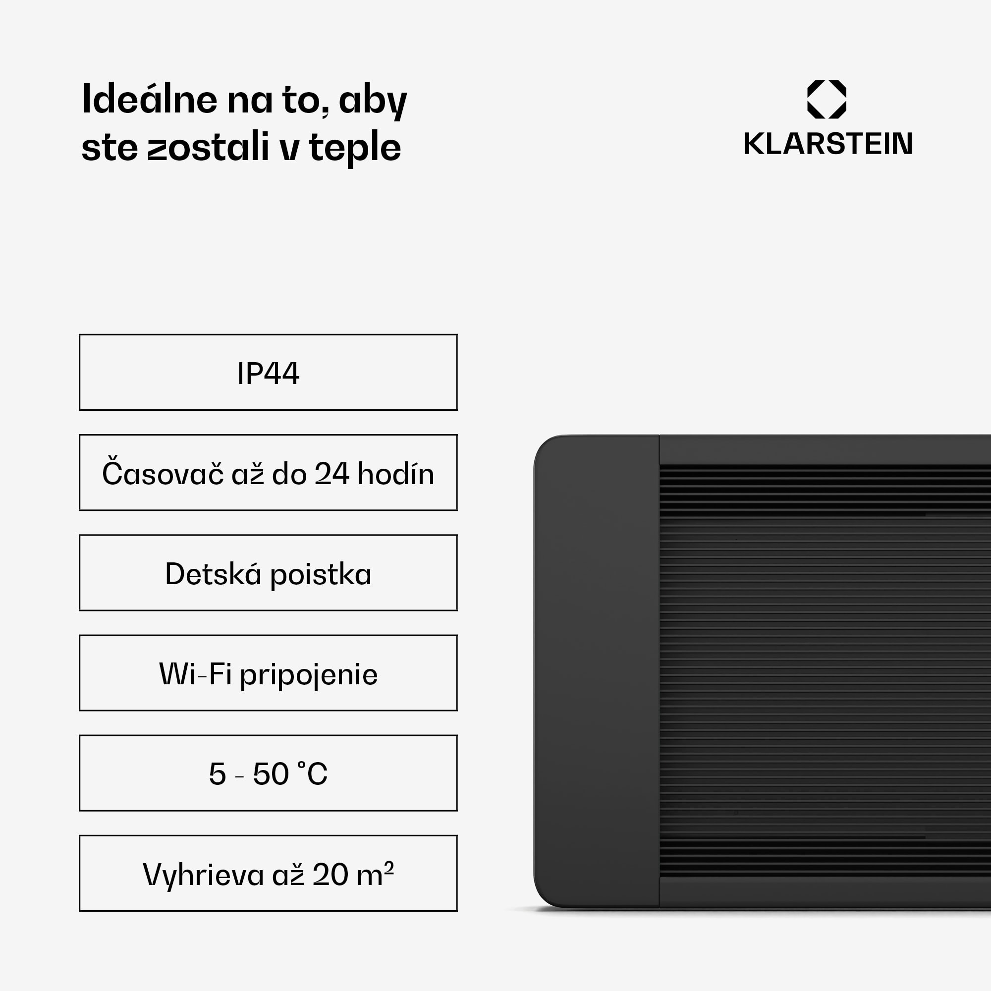 Blumfeldt Cosmic Beam infračervený nástenný ohrievač, pre exteriér, 5 až 50 stupňov, IP44, do 25 m² – Obrázok 3