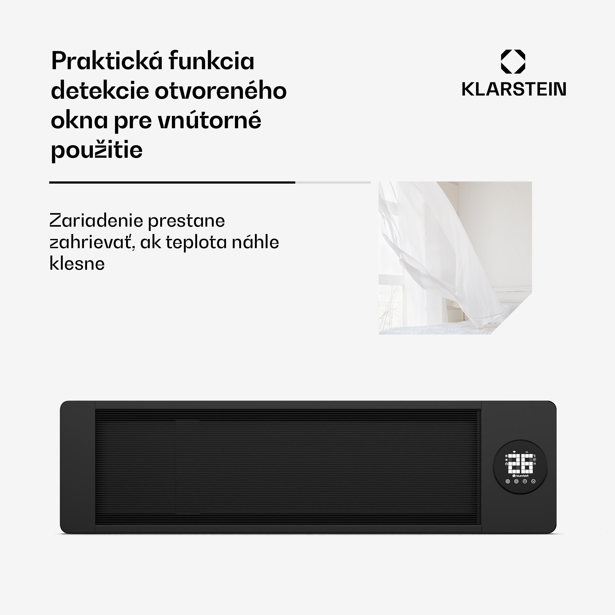 Blumfeldt Cosmic Beam infračervený nástenný ohrievač, pre exteriér, 5 až 50 stupňov, IP44, do 25 m² – Obrázok 5