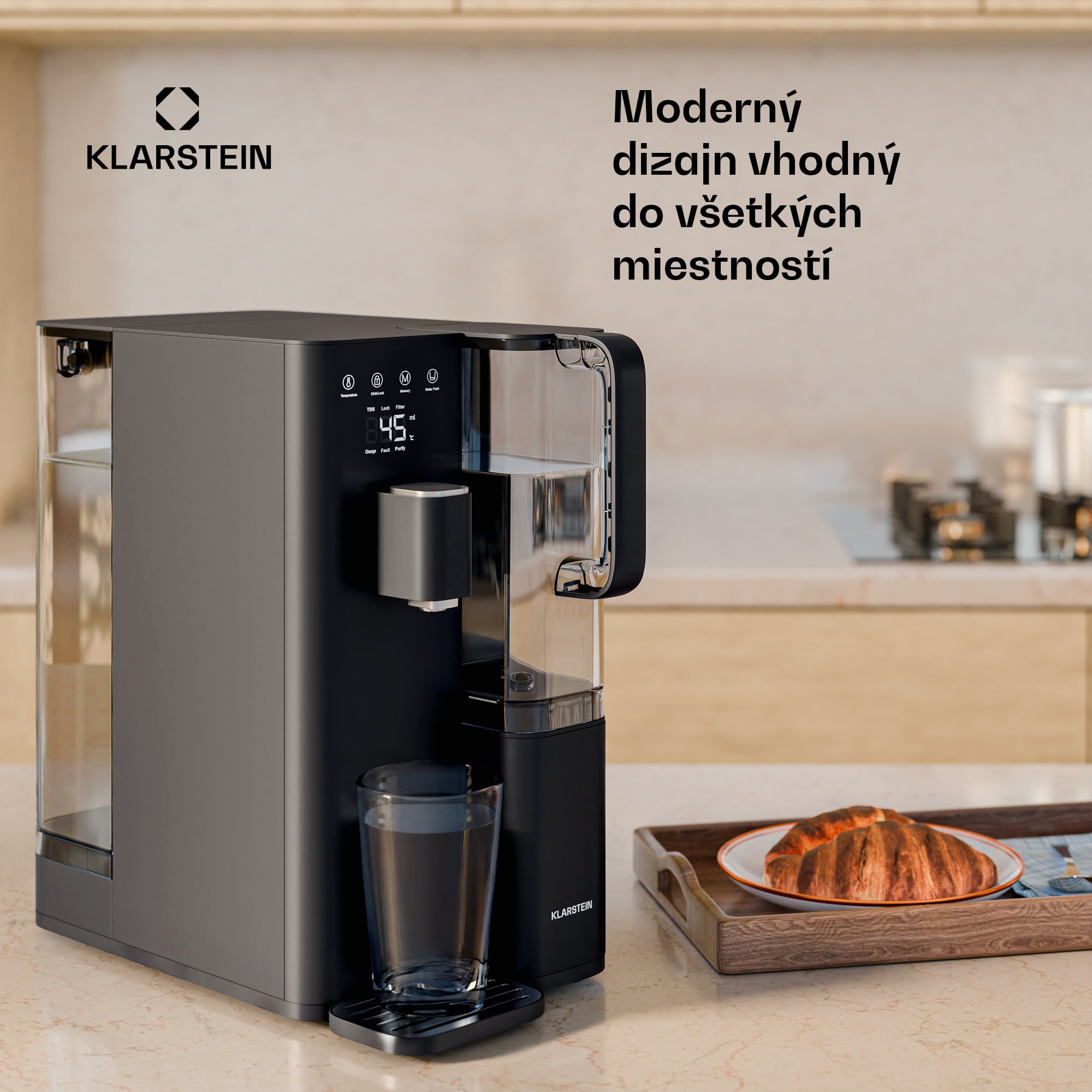 Klarstein VitalPour vodný filter, 5-stupňový filter, reverzná osmóza, 5 l nádrž, dotykový, mobilný, 3 sekundy – Obrázok 5