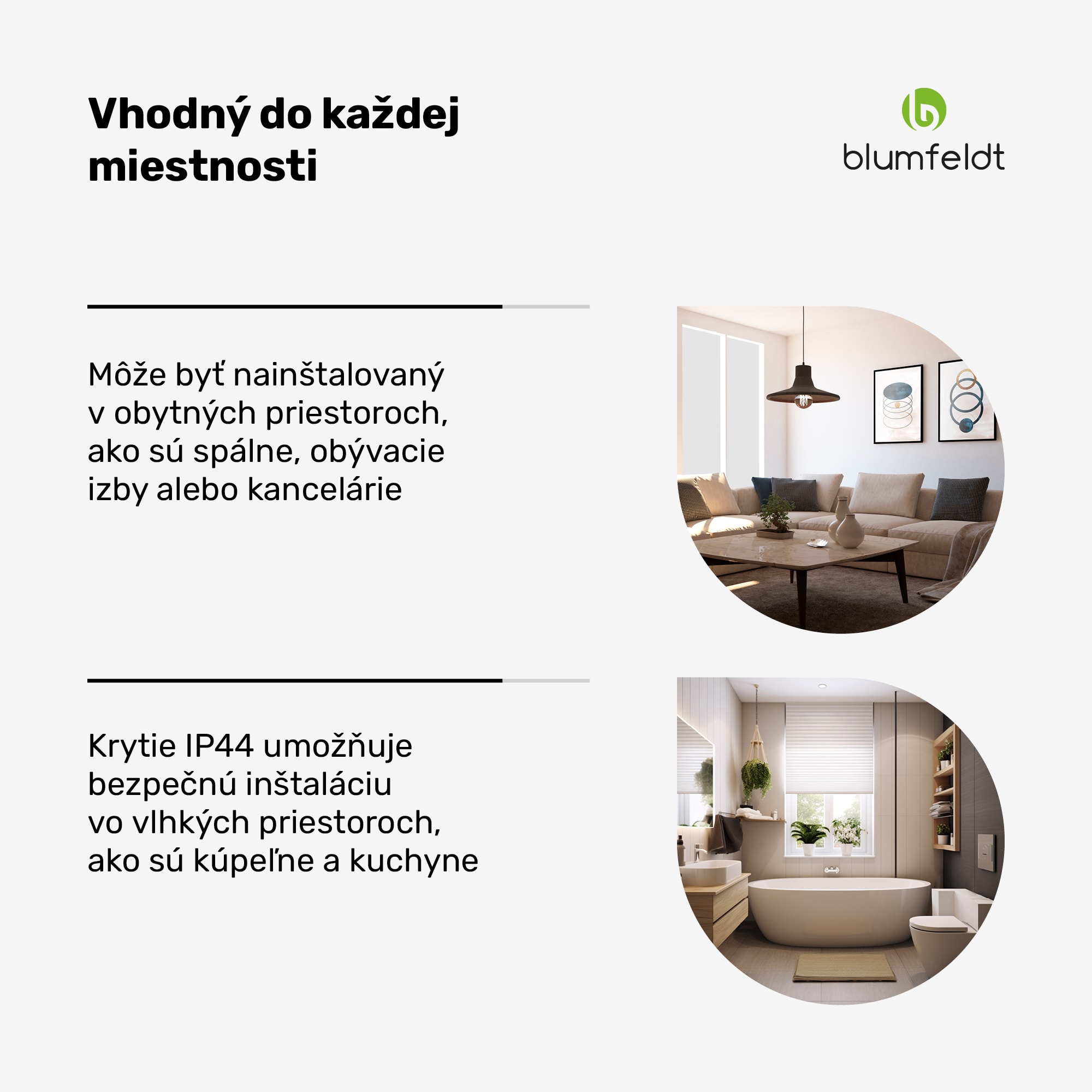 Blumfeldt RadiantSmart IR Heater, Infračervený ohrievač, Posilňovacia jednotka, IP44 – Obrázok 4