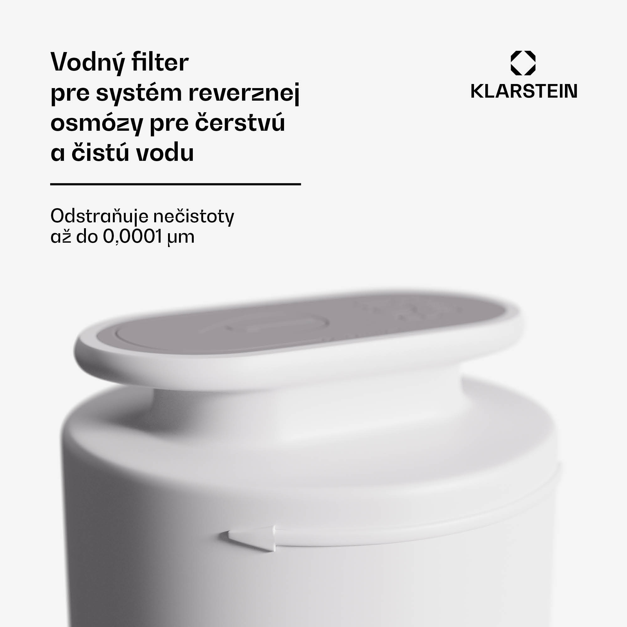 Klarstein VitalPour náhradný filter 75G, Odstraňuje 99,99 %, CF + PPC + RO membrána – Obrázok 2