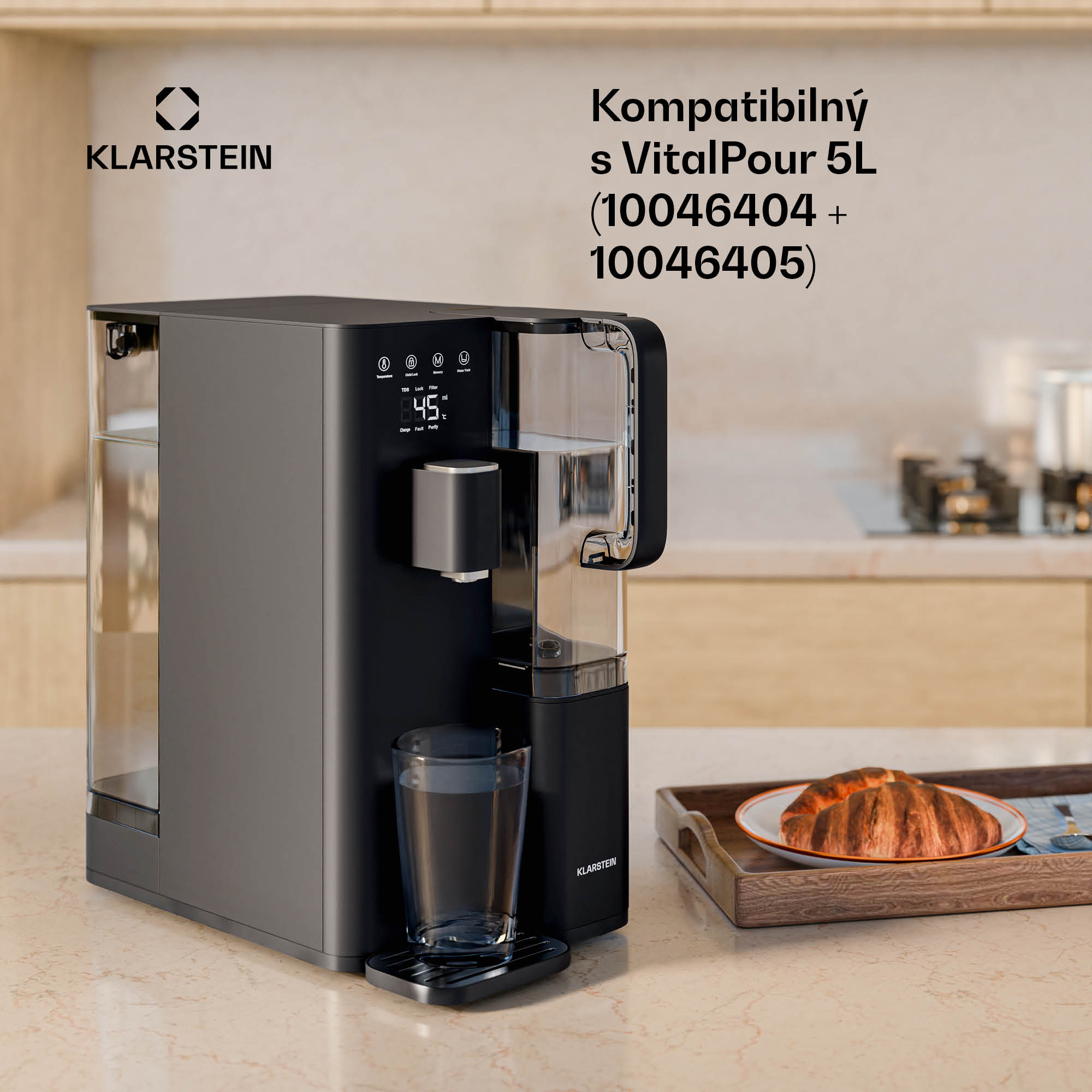 Klarstein VitalPour náhradný filter 75G, Odstraňuje 99,99 %, CF + PPC + RO membrána – Obrázok 5