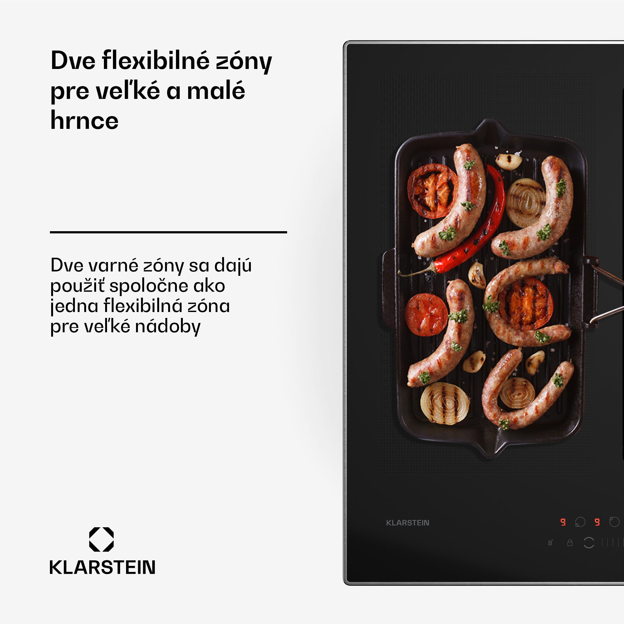 Klarstein Chef-Fusion Prime Down Air System, 2 v 1, indukčná varná doska + digestor, výkonný – Obrázok 3