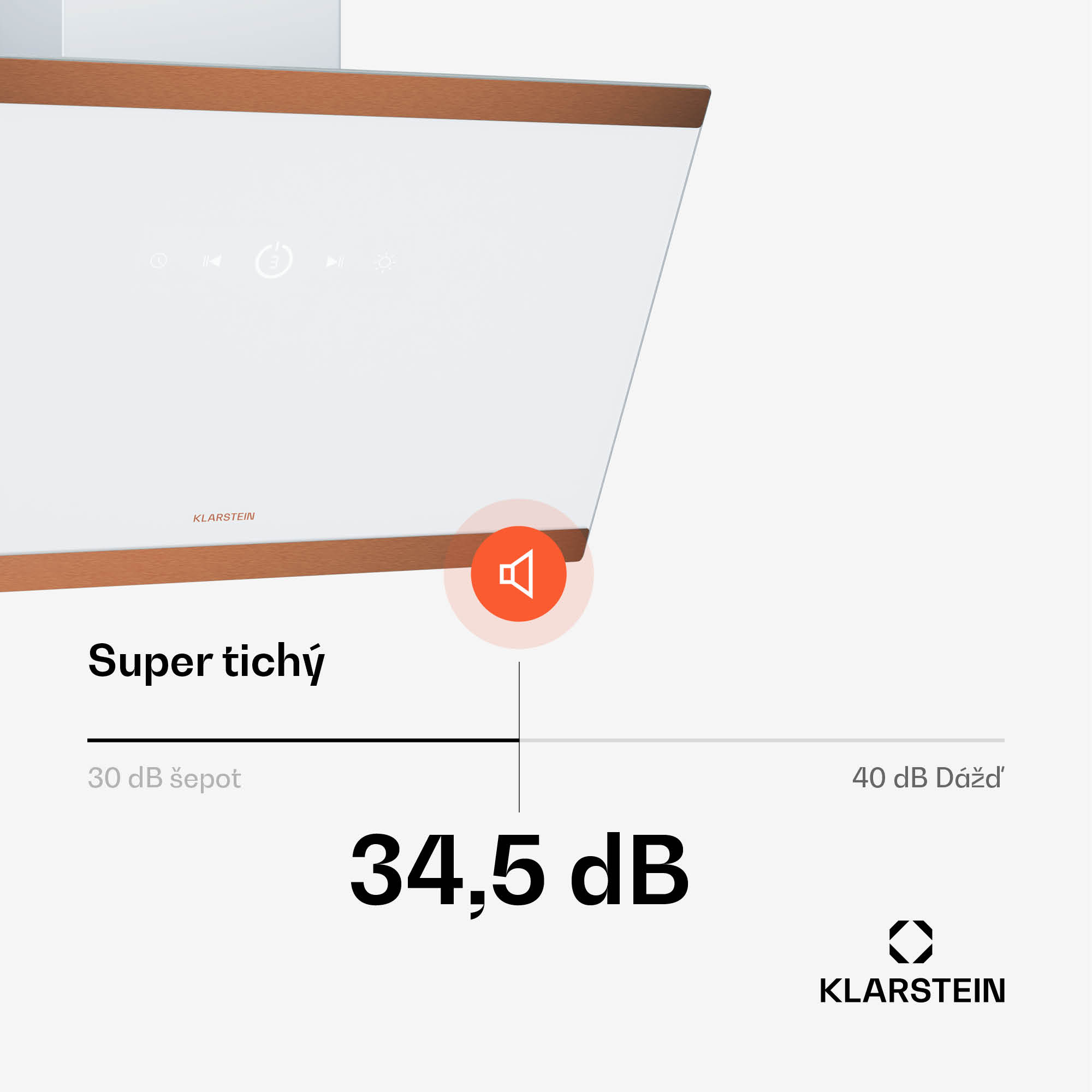 Klarstein FlashLine 60 digestor, A++, 524 m³/h, 3 úrovne, dotykový, tichý, LED, odsávanie/recirkulácia, 100 W – Obrázok 4