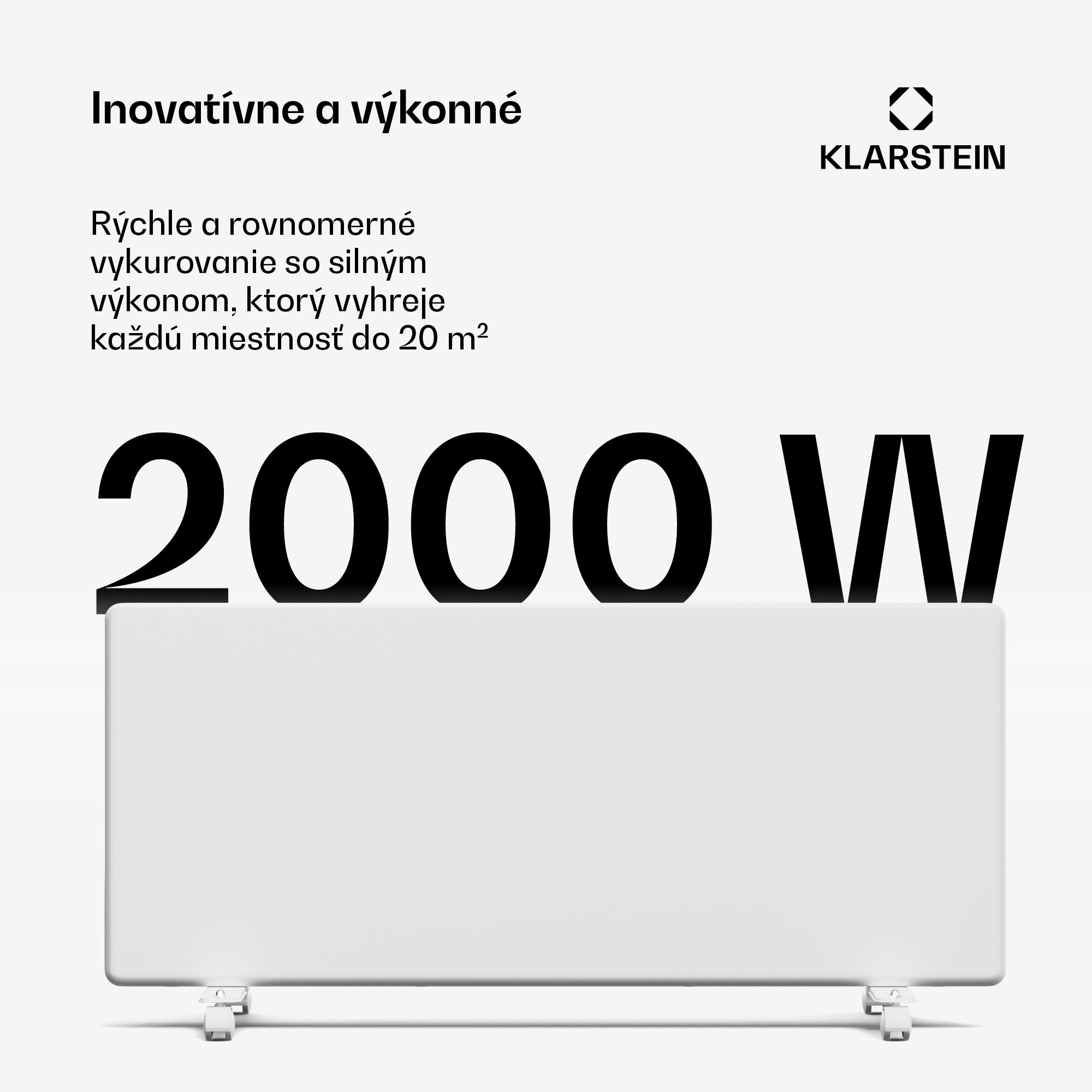 Blumfeldt ThermaTouch konvektor, 2 000 W, elegantný dizajn, dotykové ovládanie, do 20 m² – Obrázok 2