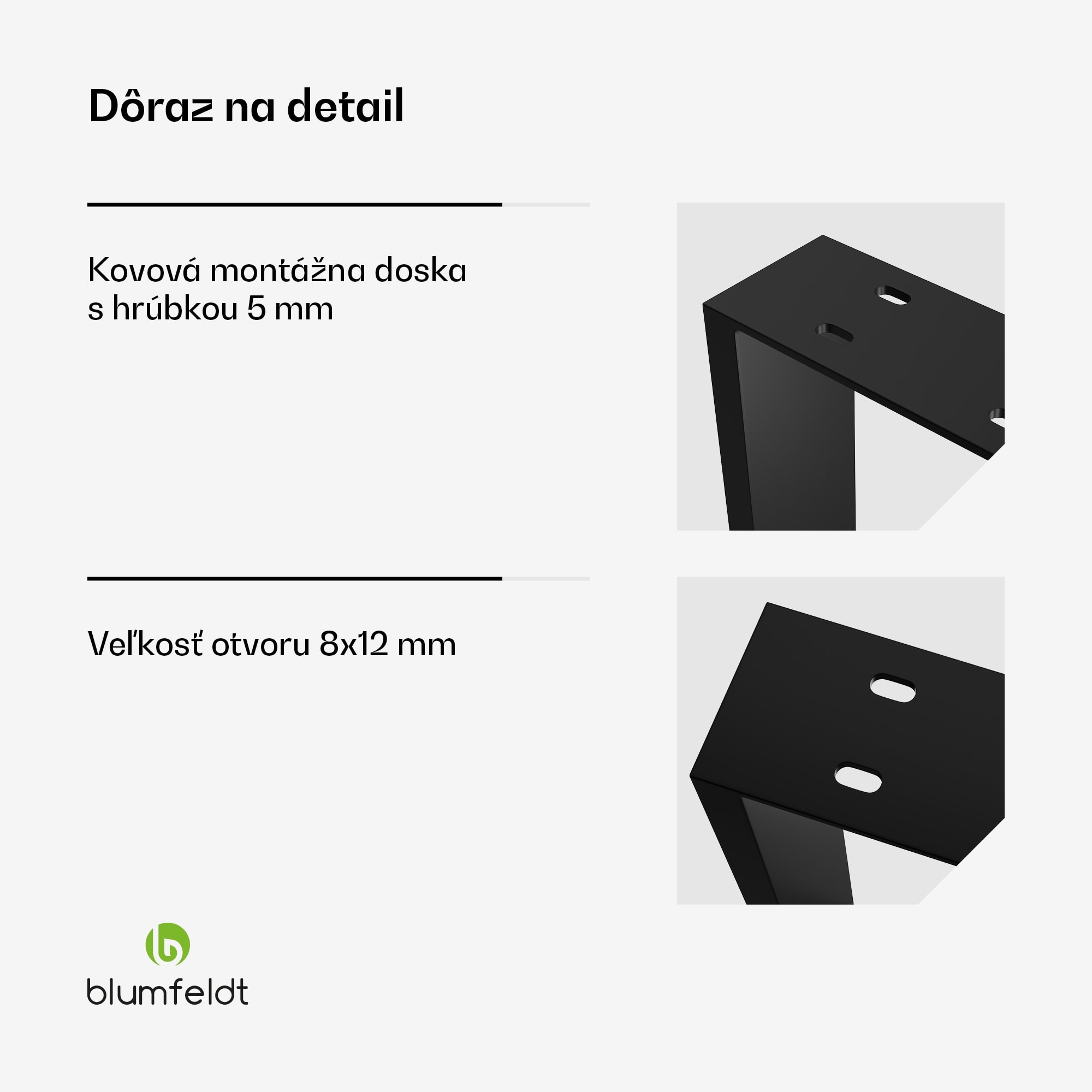 Blumfeldt UrbanFodge U nohy stola, Moderný dizajn, Pre projekty DIY, Nosnosť 200 kg – Obrázok 4