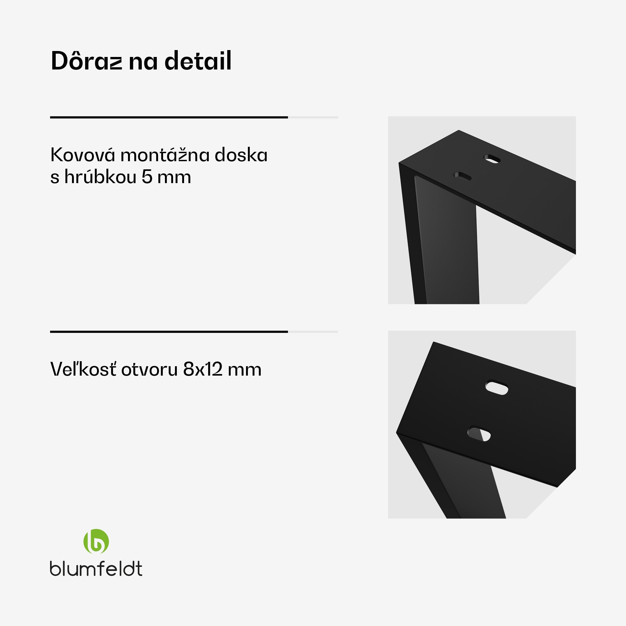 Blumfeldt UrbanFodge U nohy stola, Moderný dizajn, Pre projekty DIY, Nosnosť 200 kg – Obrázok 4