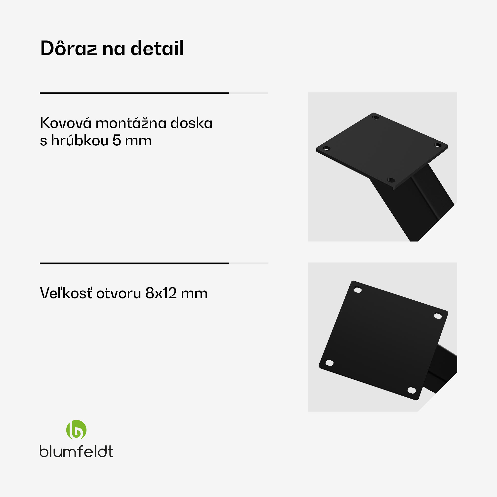 Blumfeldt UrbanFodge TRIPLE X nohy stola, Moderný dizajn, Pre projekty DIY, Nosnosť 200 kg – Obrázok 4