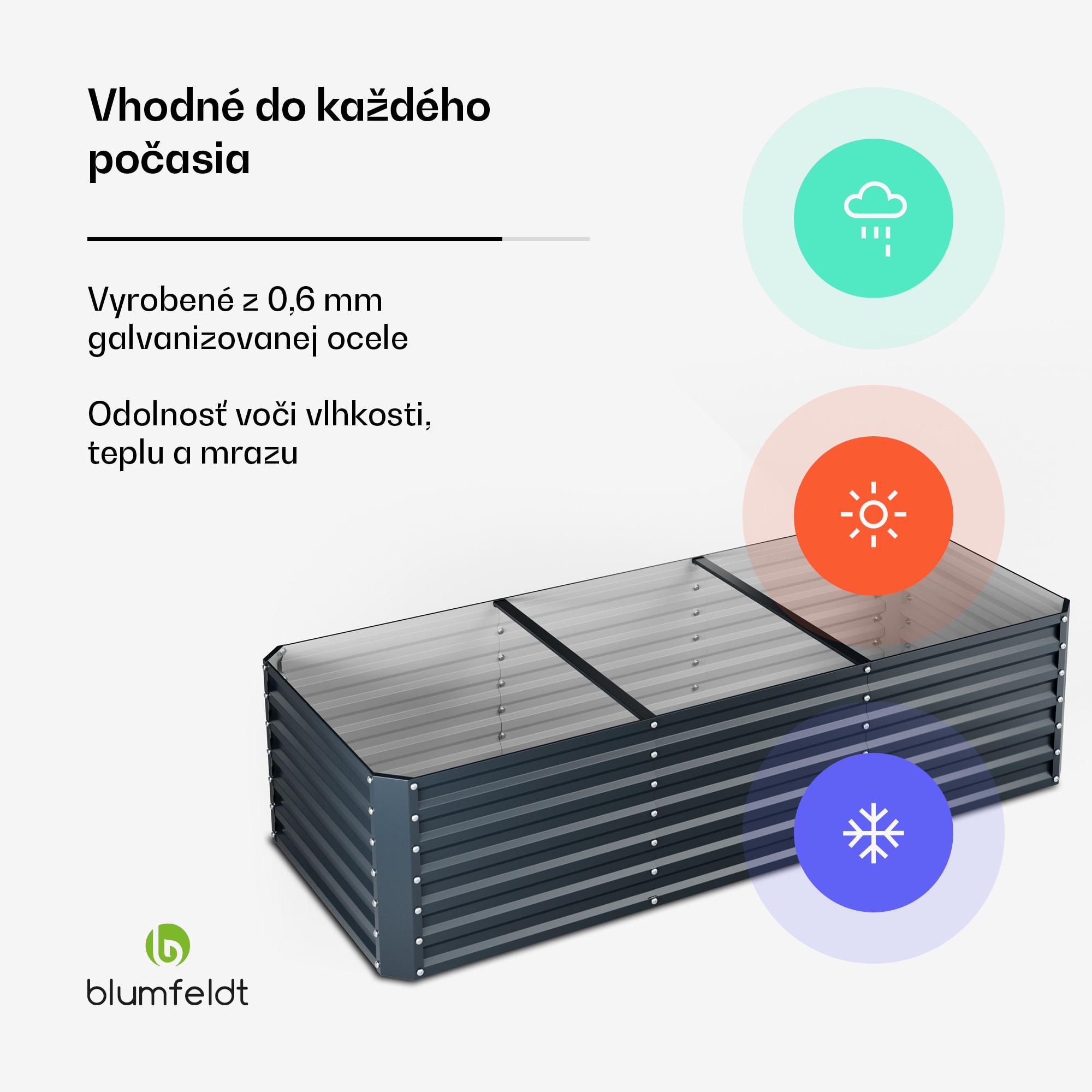 Blumfeldt High Grow Straight vyvýšený záhon, 1440 L, Ergonomický, Odolný voči poveternostným vplyvom, Otvorená základňa – Obrázok 2