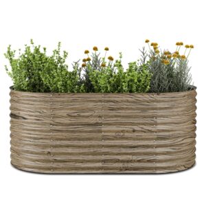 Blumfeldt High Grow vyvýšený záhon, 1169 L, Ergonomický, Odolný voči poveternostným vplyvom, Oválny