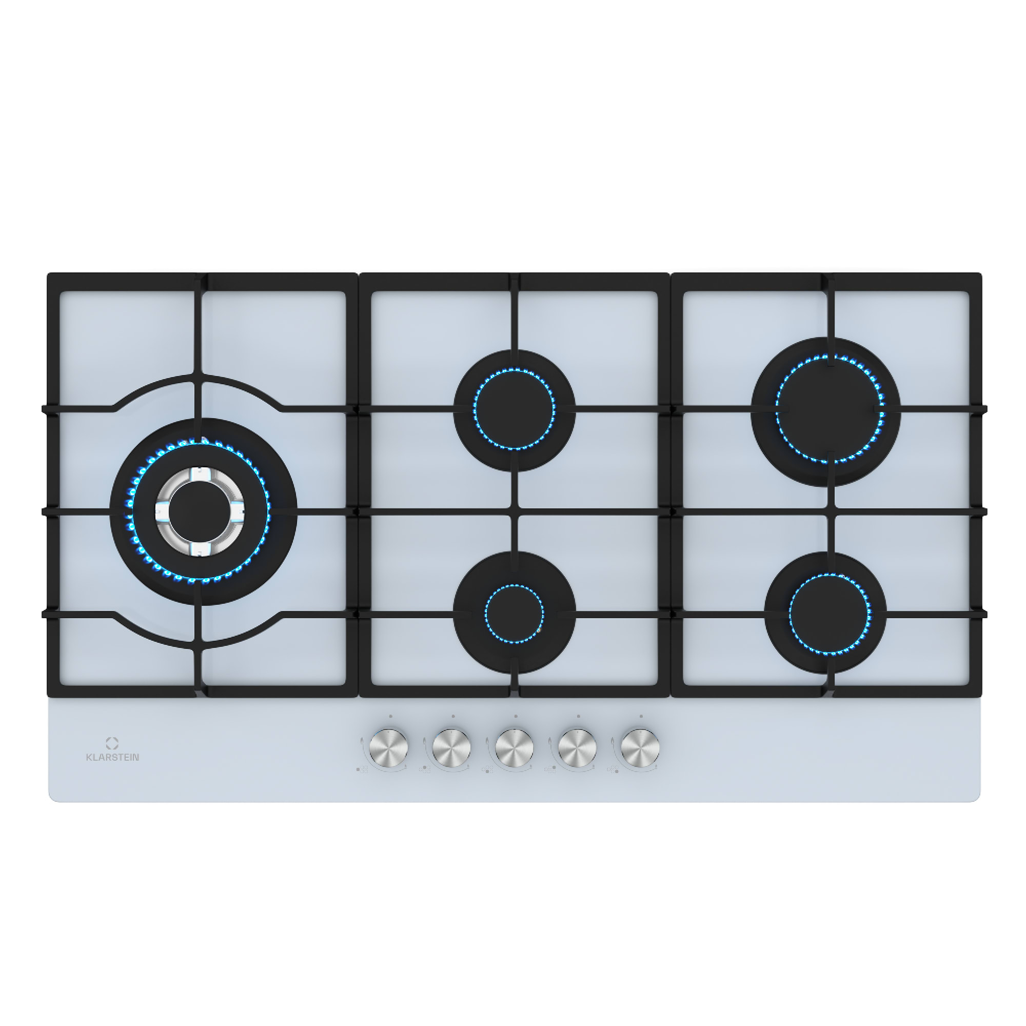 Klarstein Ignito Chef Edition plynová varná doska, 5 Horákov, elektr. zapaľovanie, Wok, na skvapalnený alebo zemný plyn