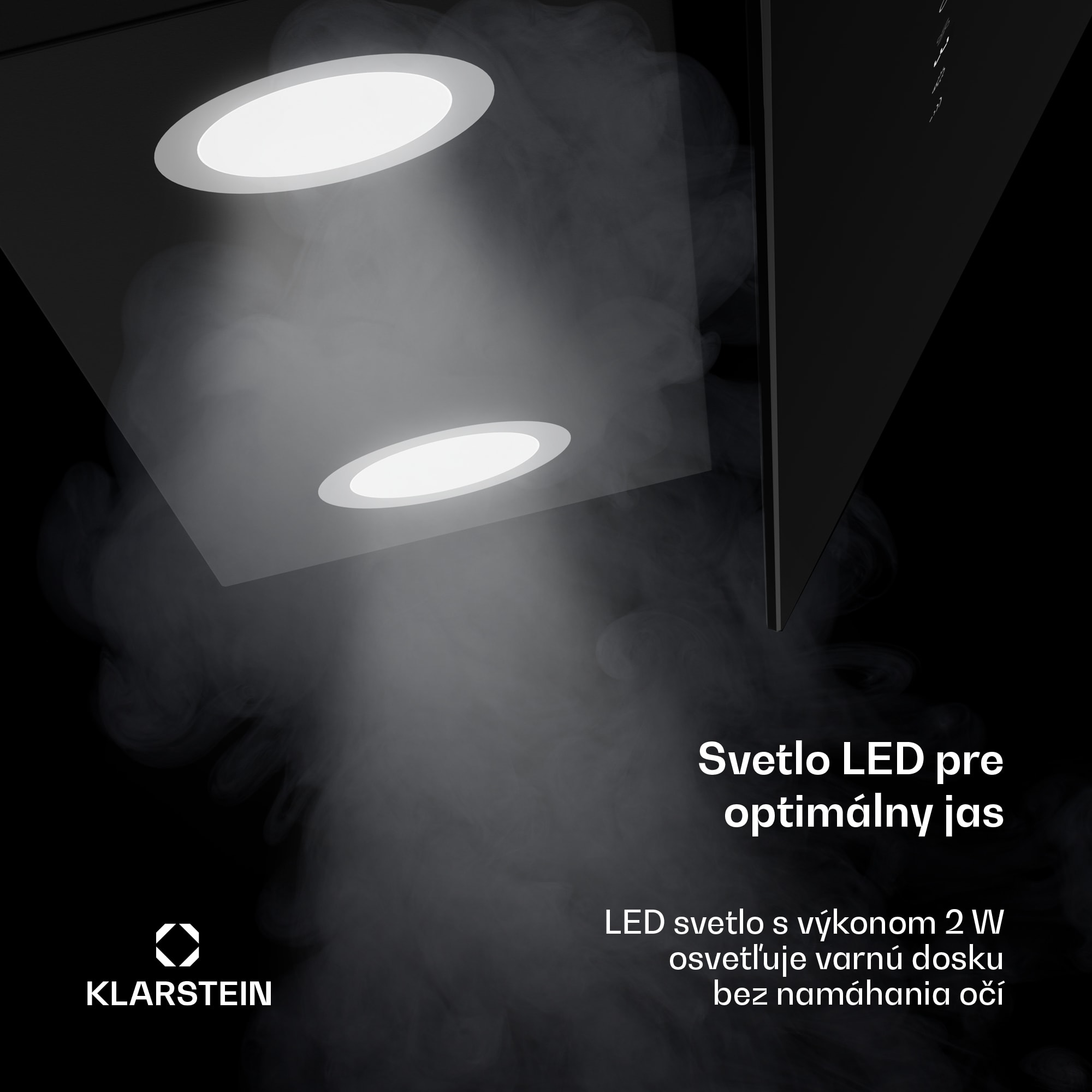 Klarstein Alina digestor, 60 cm, Smart, 600 m³/h, Tichý, EEK A – Obrázok 5