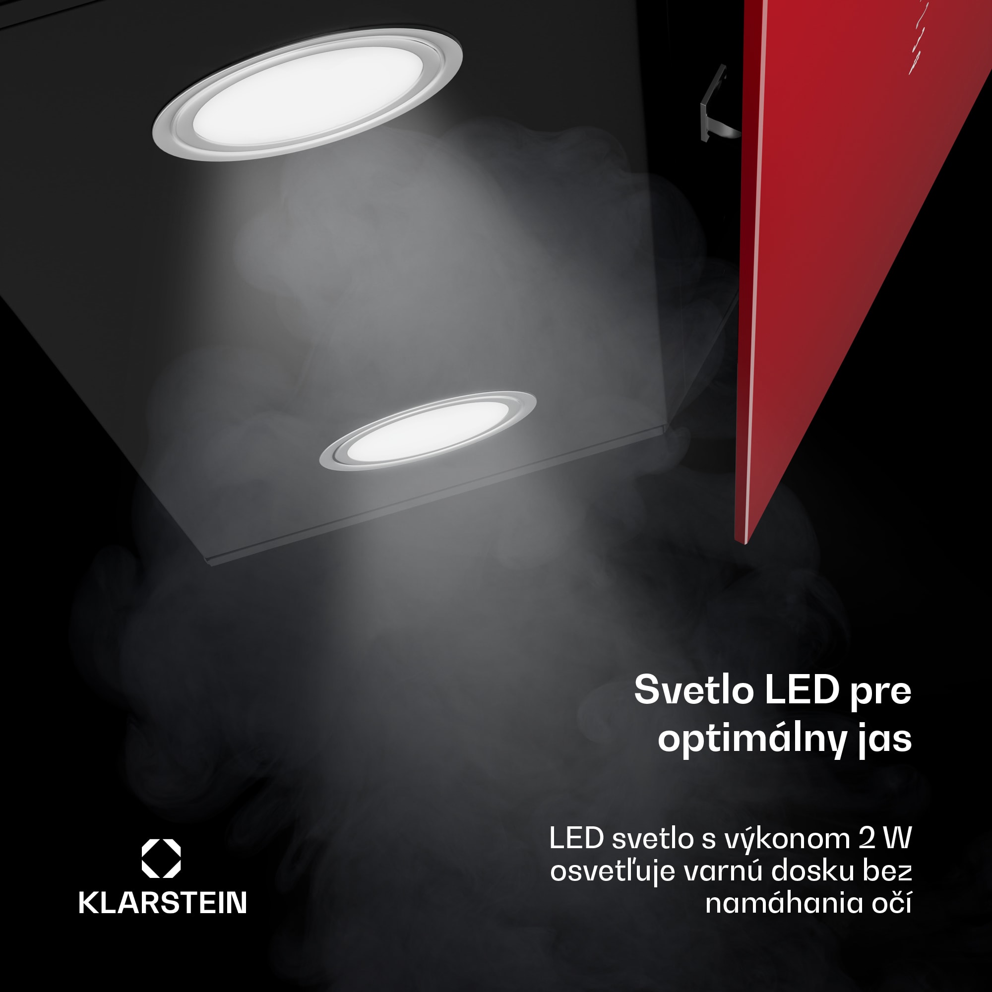 Klarstein Alina digestor, 60 cm, 600 m³/h, Tichý, EEK A – Obrázok 5