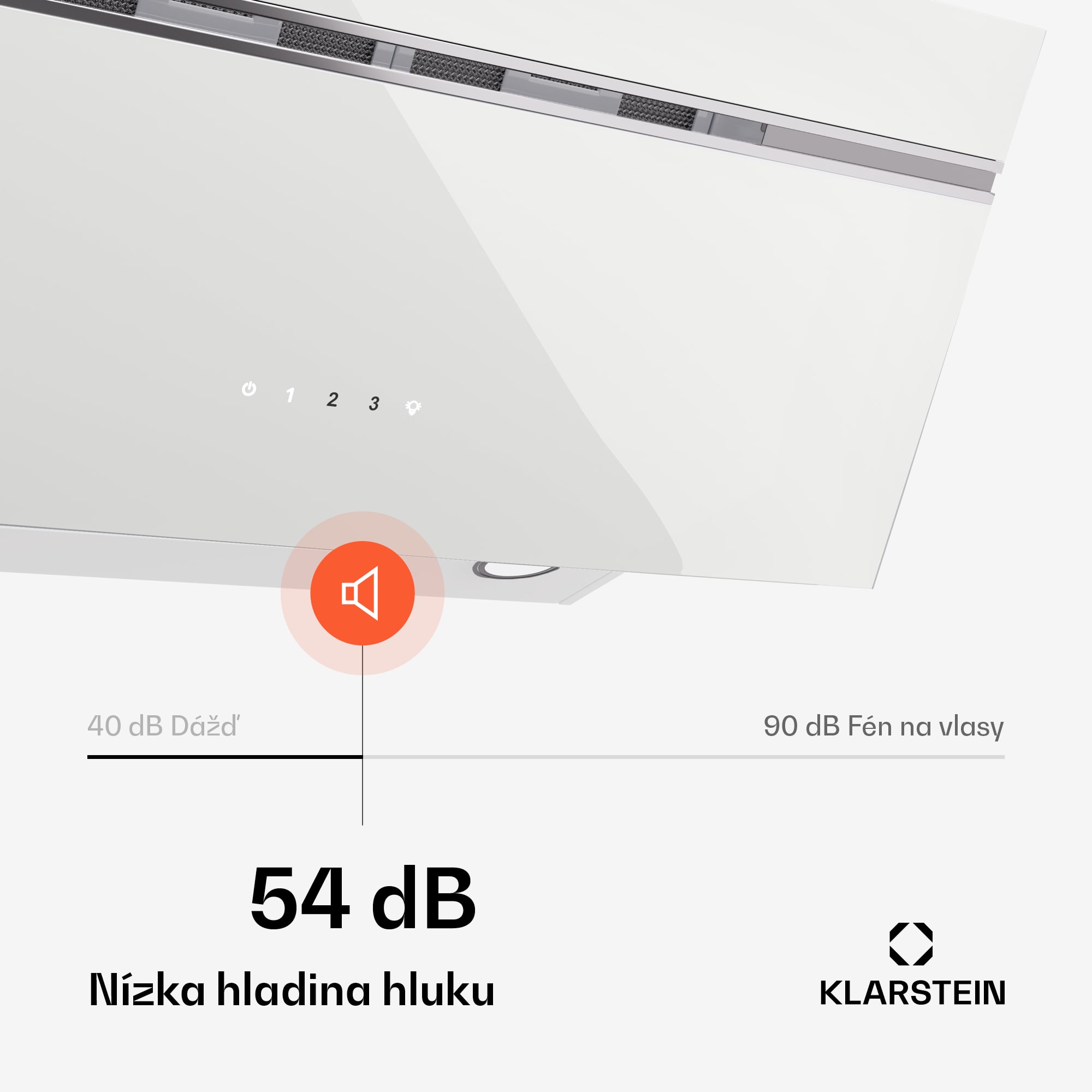 Klarstein Alina digestor, 80 cm, 600 m³/h, Tichý, EEK A – Obrázok 4