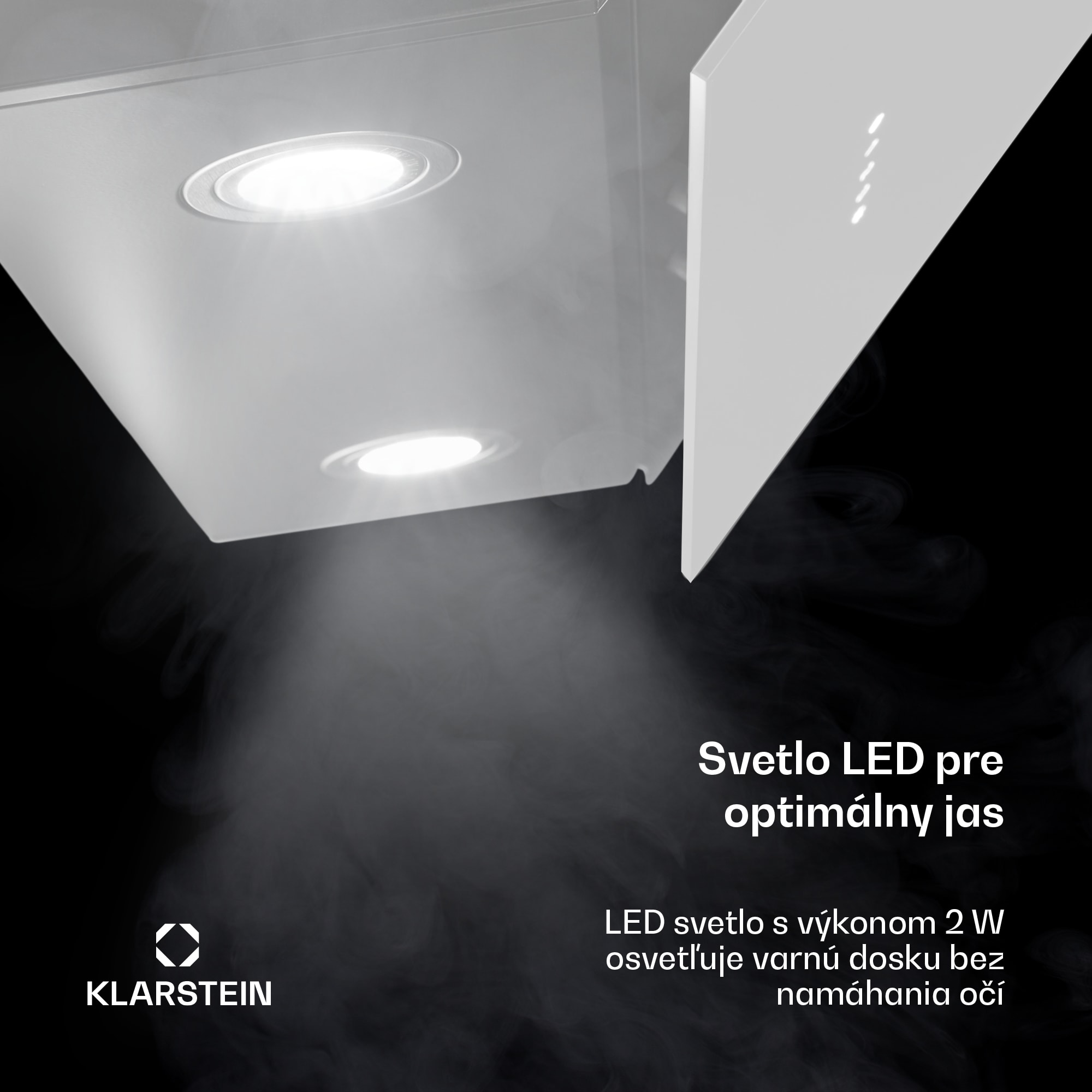 Klarstein Alina digestor, 80 cm, 600 m³/h, Tichý, EEK A – Obrázok 5