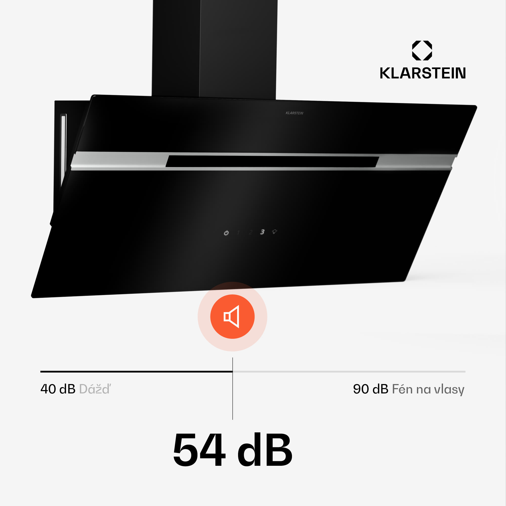 Klarstein Alina digestor | 90 cm | 615 m³/h | Tichý | EEK A – Obrázok 4