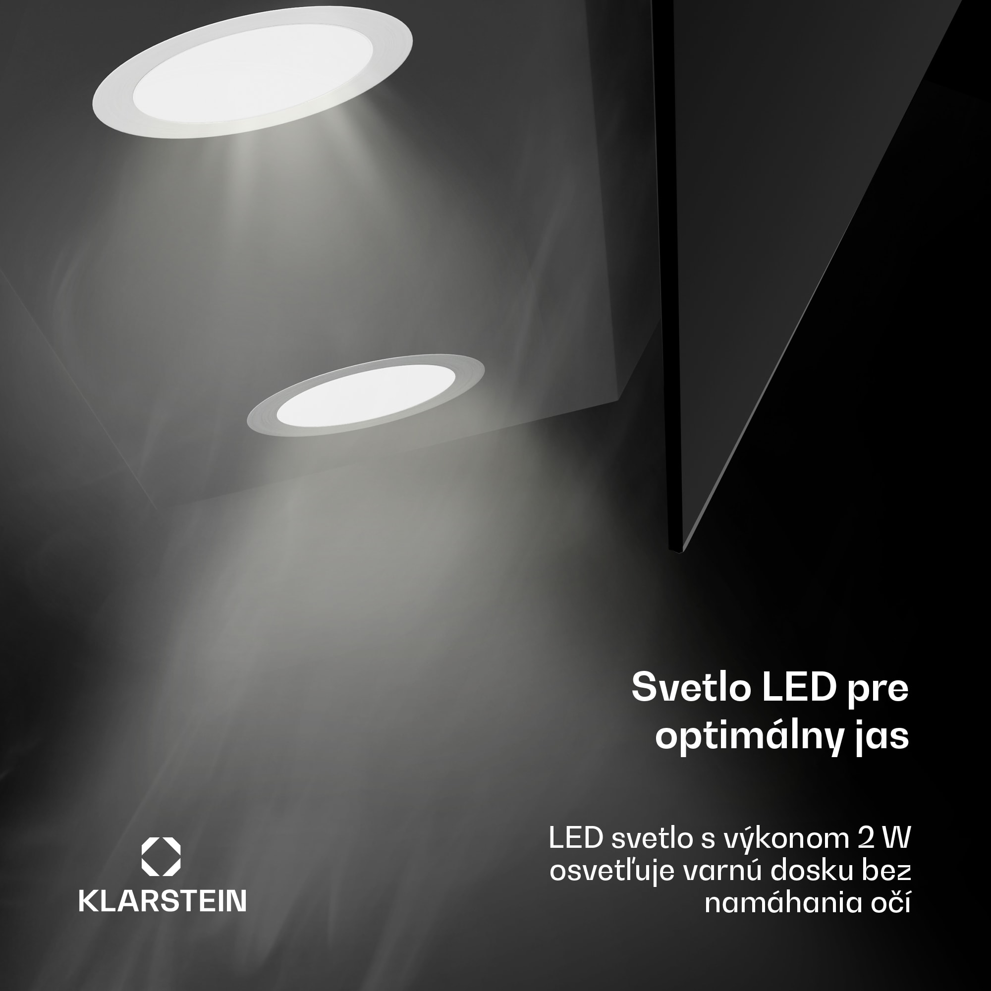 Klarstein Alina digestor | 90 cm | 615 m³/h | Tichý | EEK A – Obrázok 5