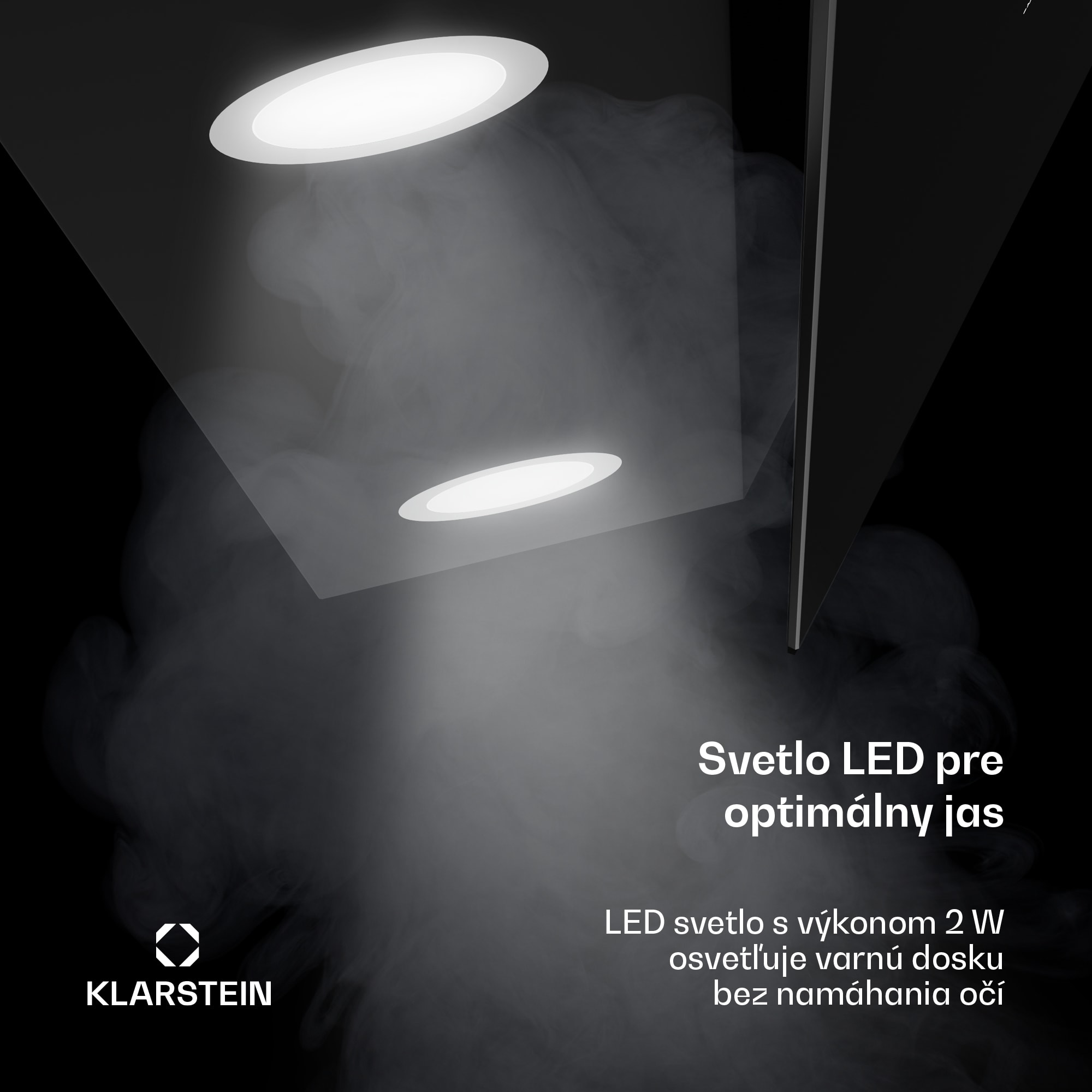 Klarstein Alina digestor, 90 cm, Smart, 615 m³/h, Tichý, EEK A – Obrázok 5