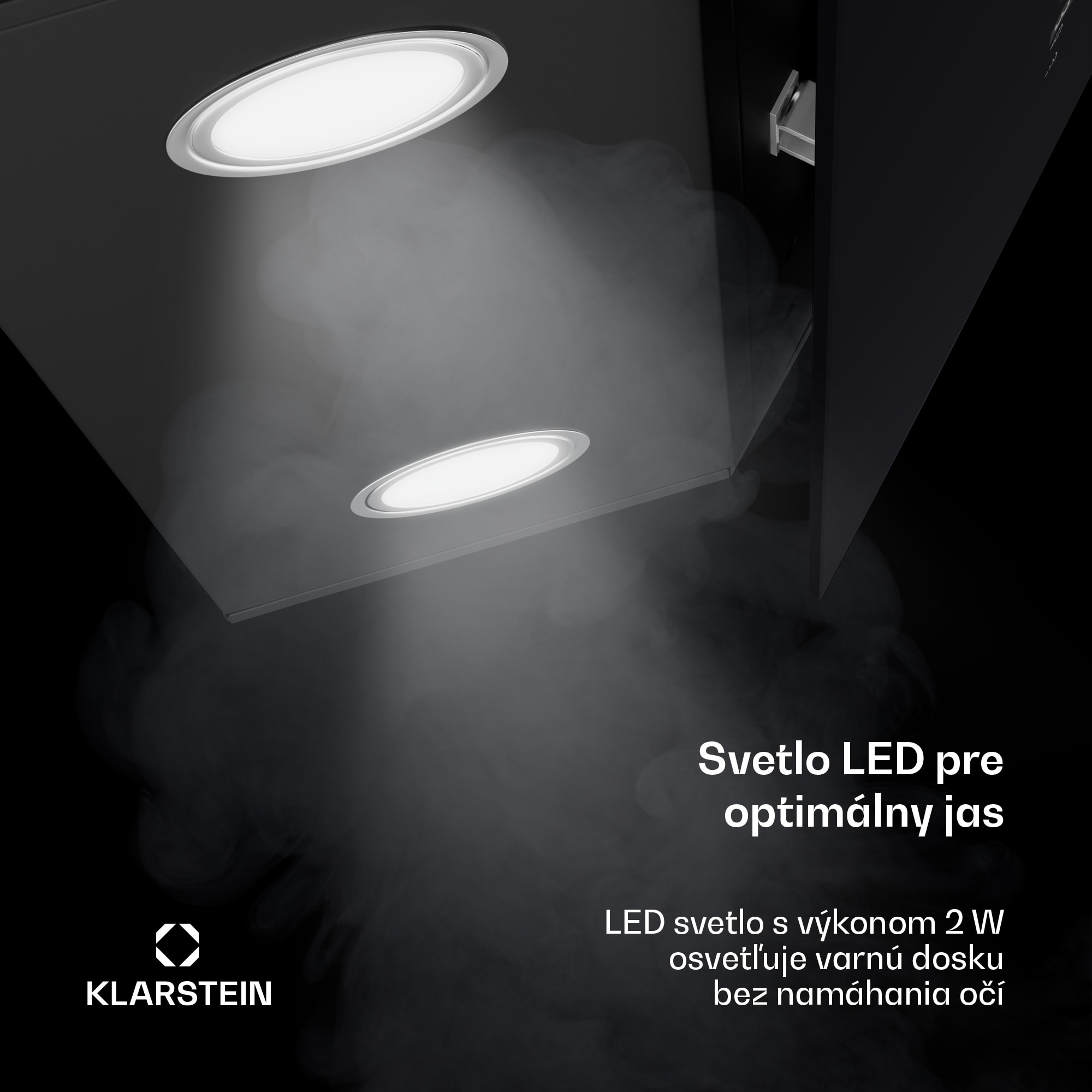 Klarstein Alina digestor, 60 cm, 680 m³/h, Tichý, EEK A++ – Obrázok 5