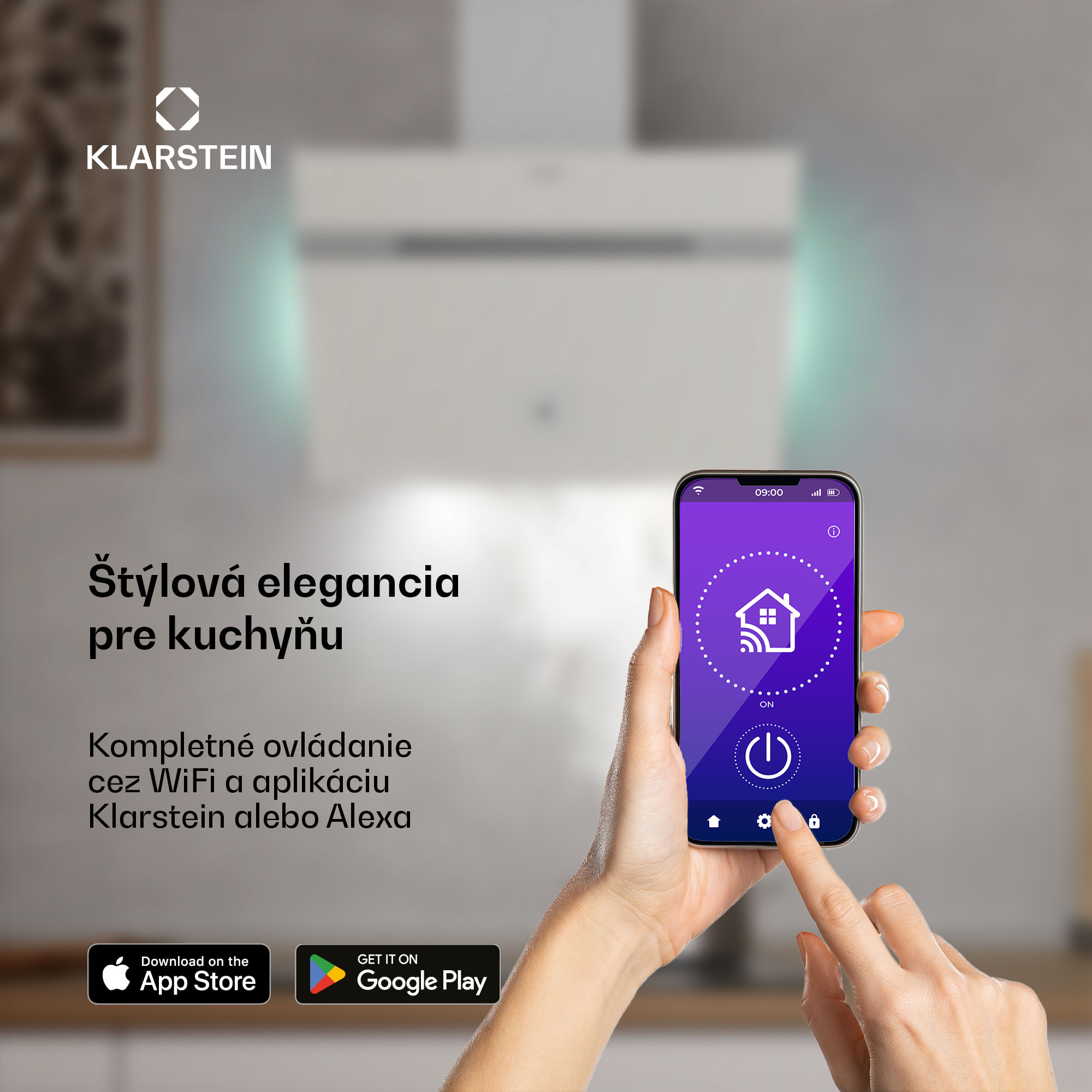 Klarstein Alina digestor, 60 cm, 680 m³/h, Tichý, EEK A++ – Obrázok 3