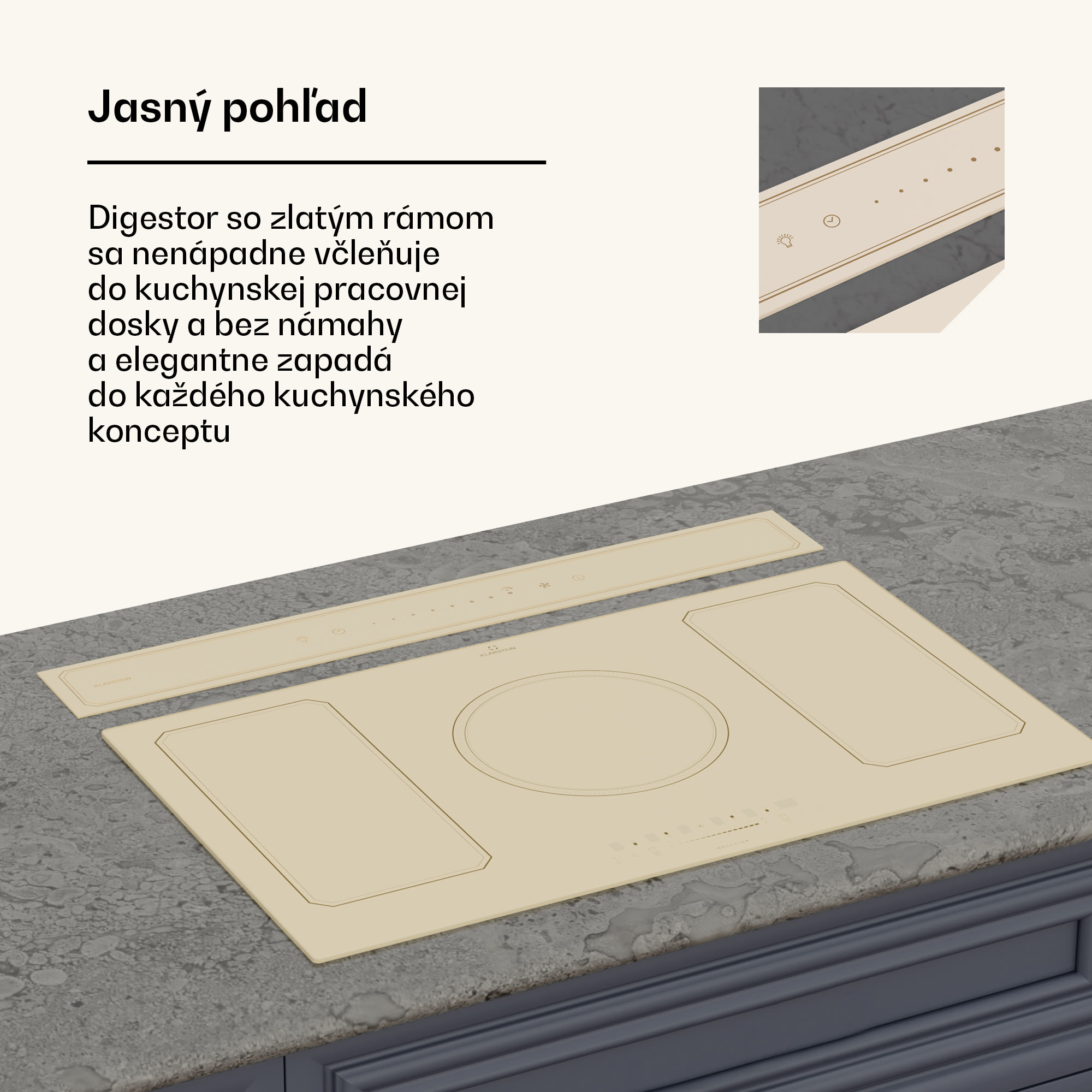 Klarstein Victoria Downdraft digestor | 90 cm | A++ | 3 úrovne | až do 713,8 m³/h | 120 W – Obrázok 5