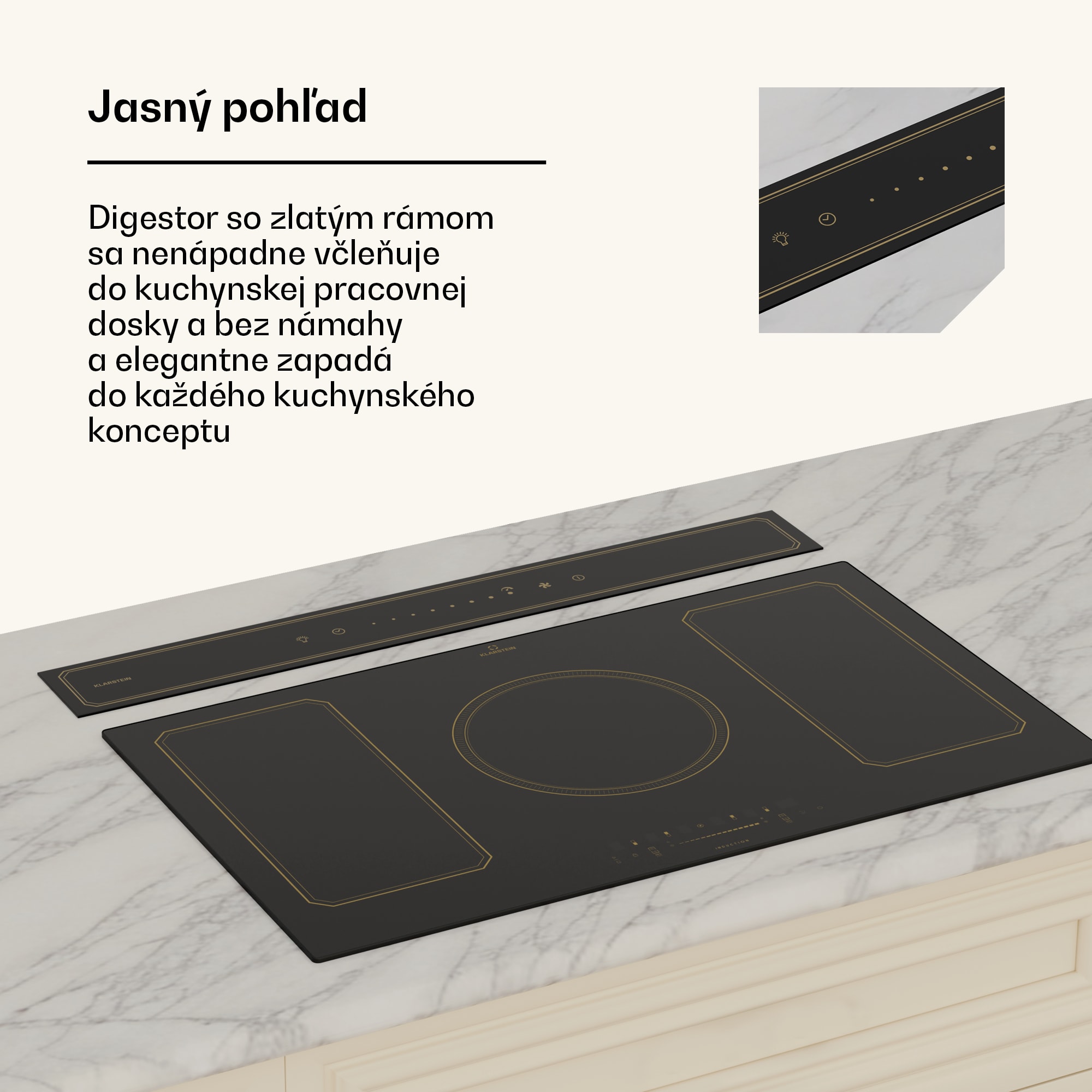 Klarstein Victoria Downdraft digestor | 90 cm | A++ | 3 úrovne | až do 713,8 m³/h | 120 W – Obrázok 5