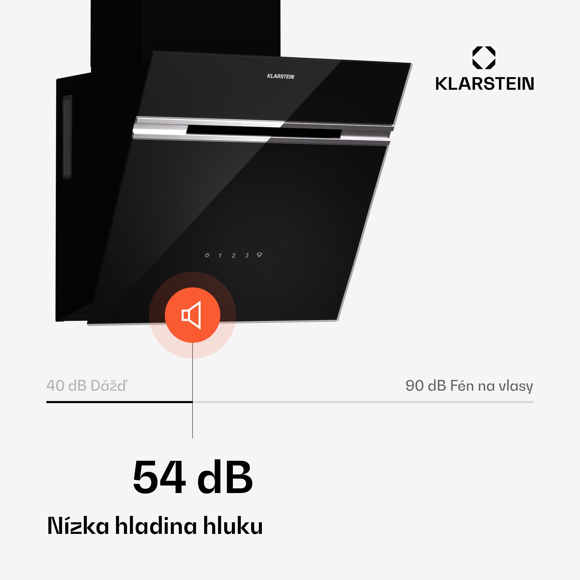 Klarstein Alina digestor, 40 cm, 570 m³/h, Tichý, EEK A – Obrázok 4