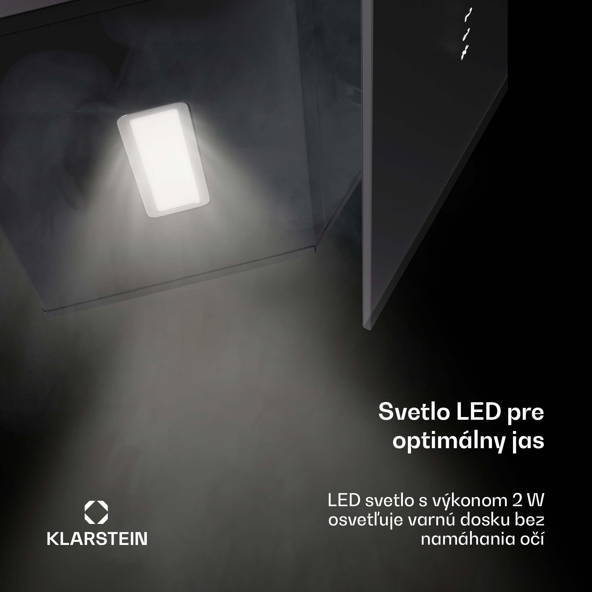 Klarstein Alina digestor, 40 cm, 570 m³/h, Tichý, EEK A – Obrázok 5