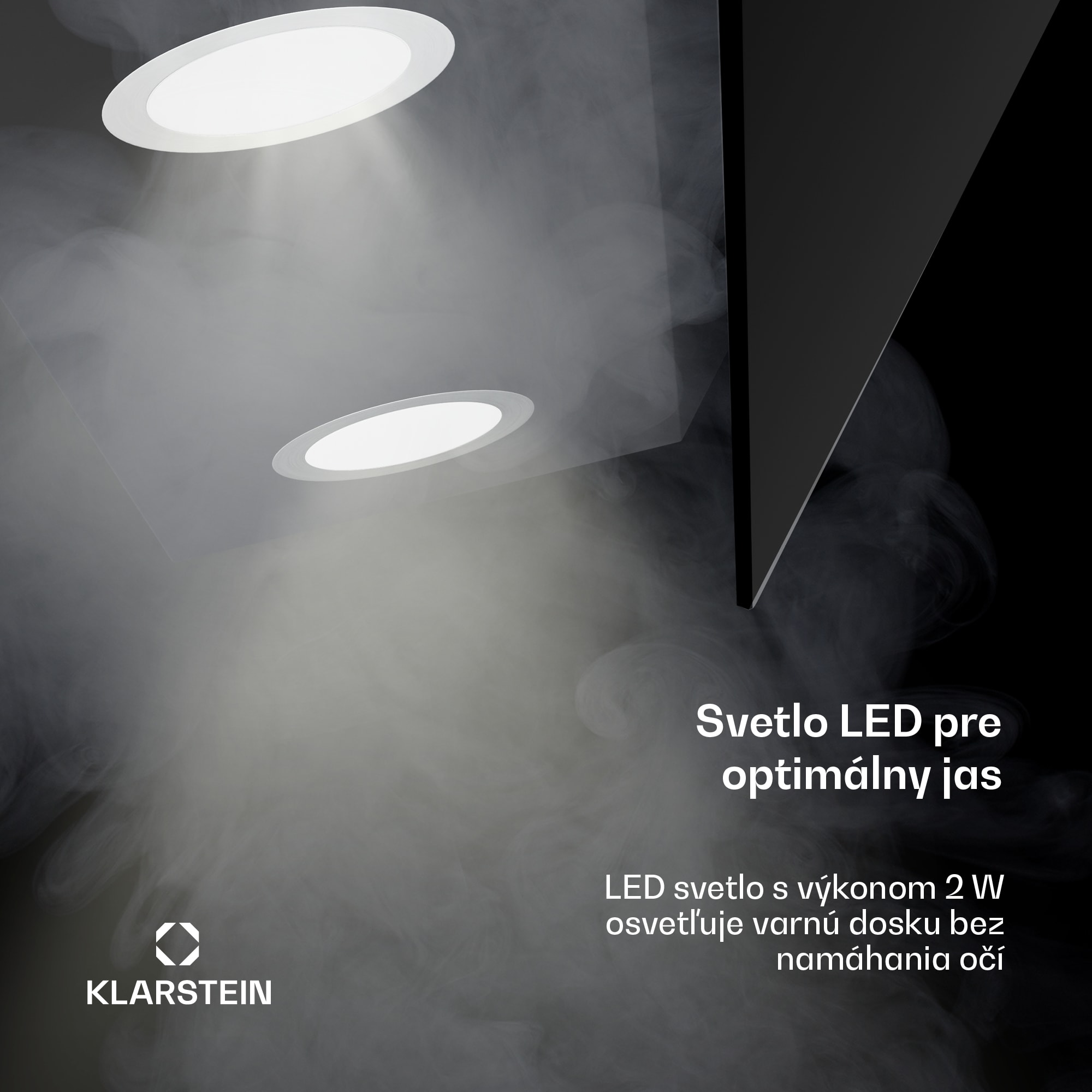 Klarstein Alina digestor, EEK A, Dotykový, LED osvetlenie, Odsávanie/recirkulácia, 615 m³/h – Obrázok 5