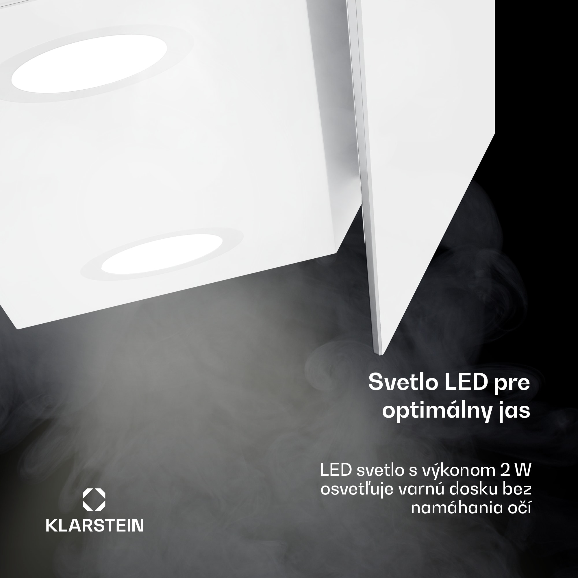 Klarstein Alina digestor, EEK A, Dotykový, LED osvetlenie, Odsávanie/recirkulácia, 600 m³/h – Obrázok 5