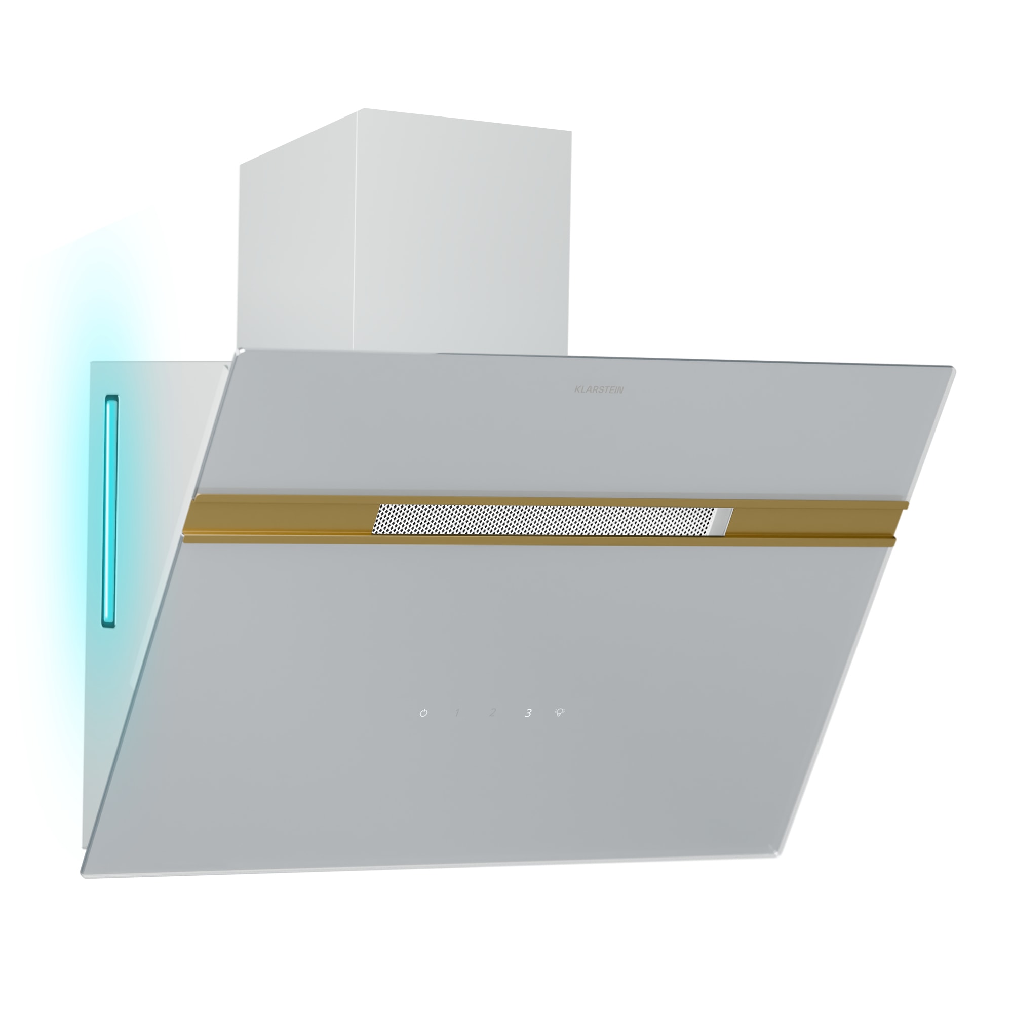 Klarstein Alina digestor, EEK A, Dotykový, LED osvetlenie, Odsávanie/recirkulácia, 600 m³/h