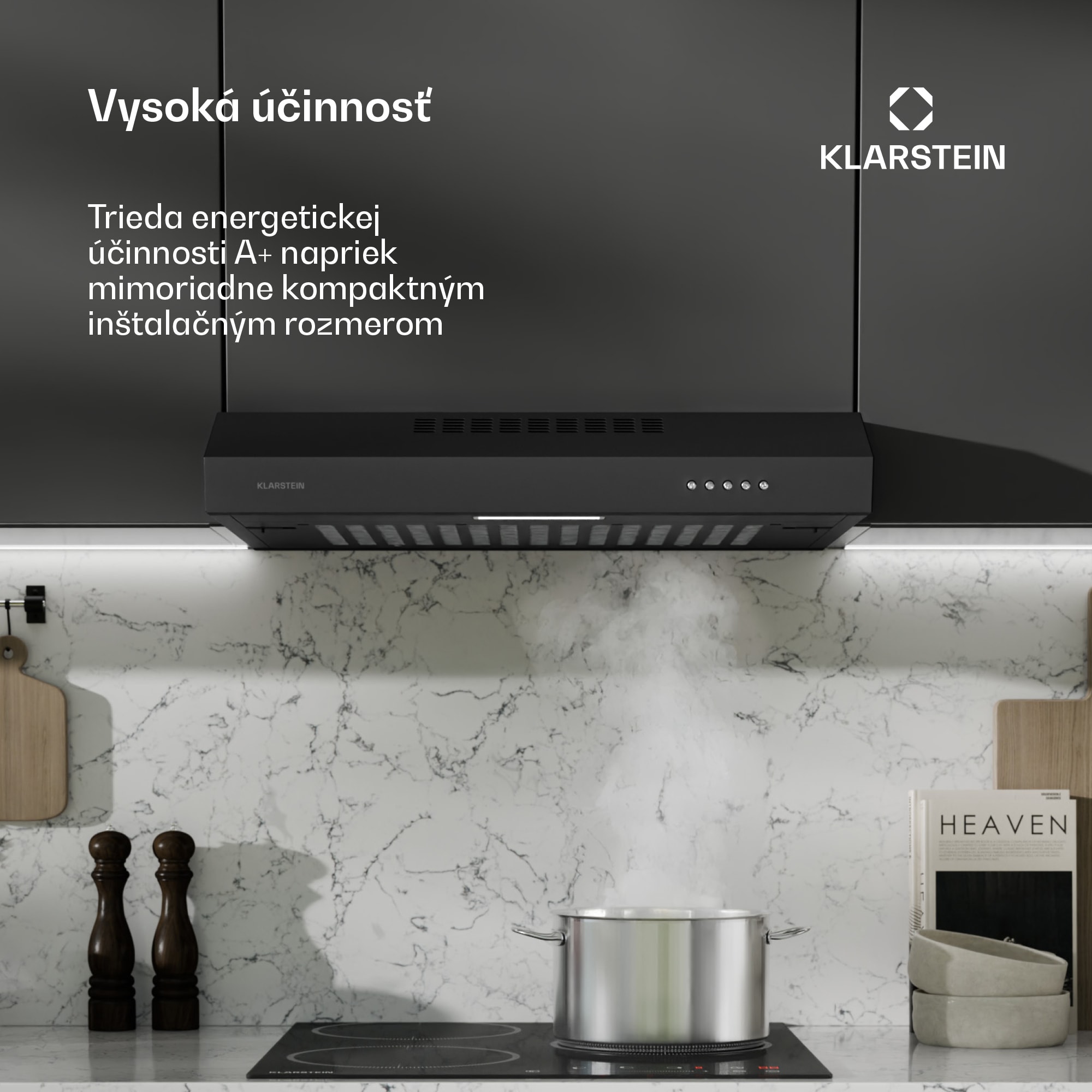 Klarstein SlimVent 60 Black digestor – Obrázok 3