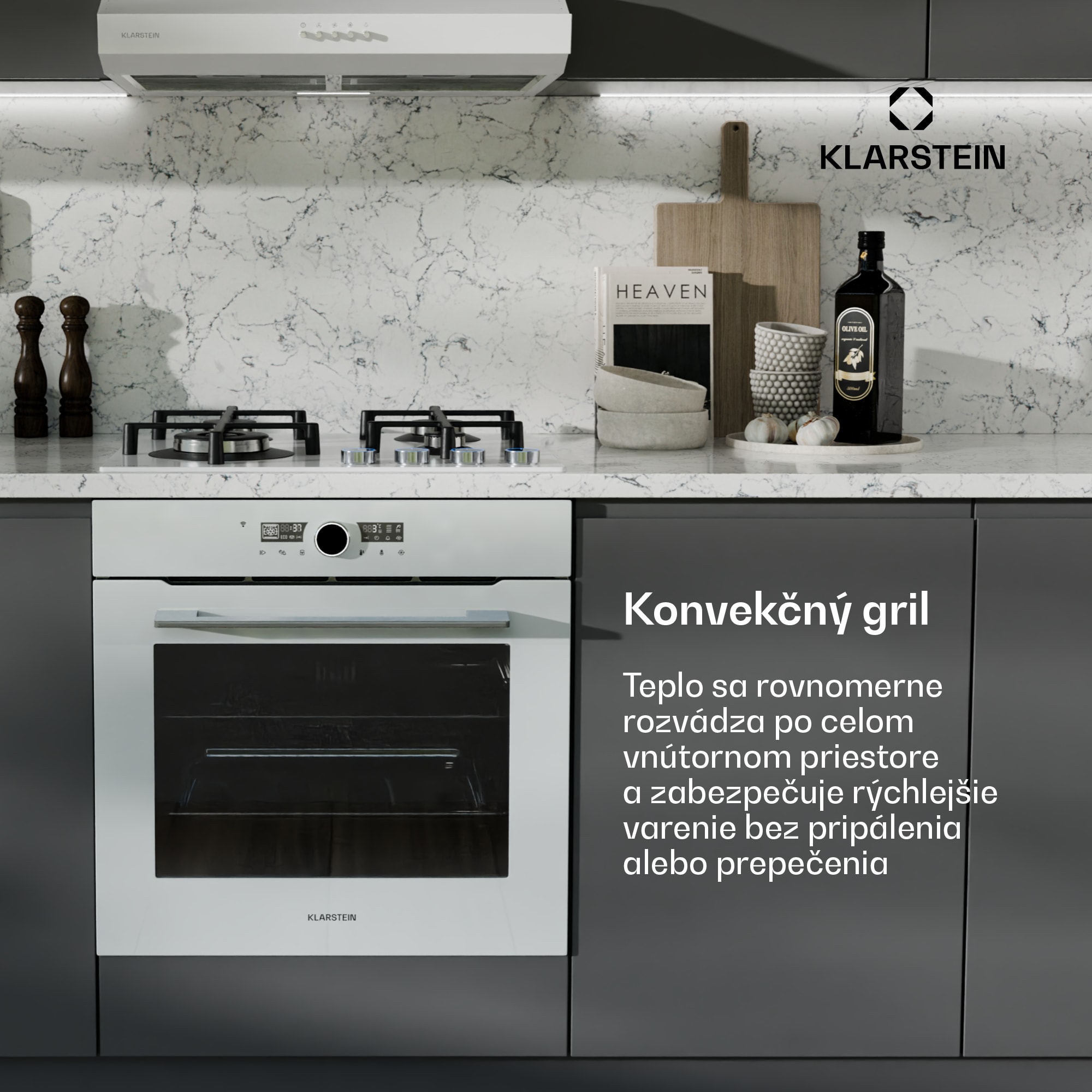 Klarstein Illuminosa inteligentná rúra, ovládanie pomocou aplikácie, Energetická účinnosť A+, Kapacita 73 L, 11 Funkcií – Obrázok 5