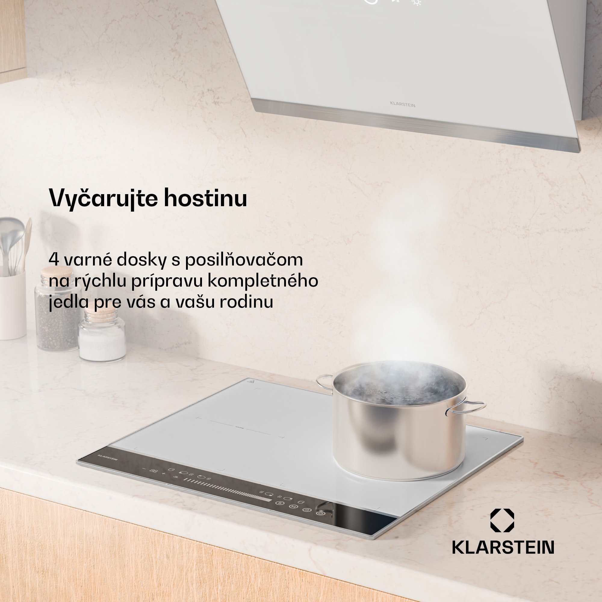Klarstein DualTone Flex indukčná varná doska, Flex Zone, LED displej, Ovládanie posuvníkmi, 7200 W – Obrázok 2