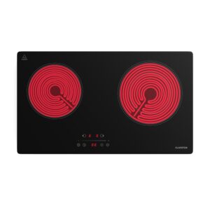 Klarstein CeramEase Slim VTC varná doska, sklokeramika, 2 varné platne, 4 kW, dotyková, časovač