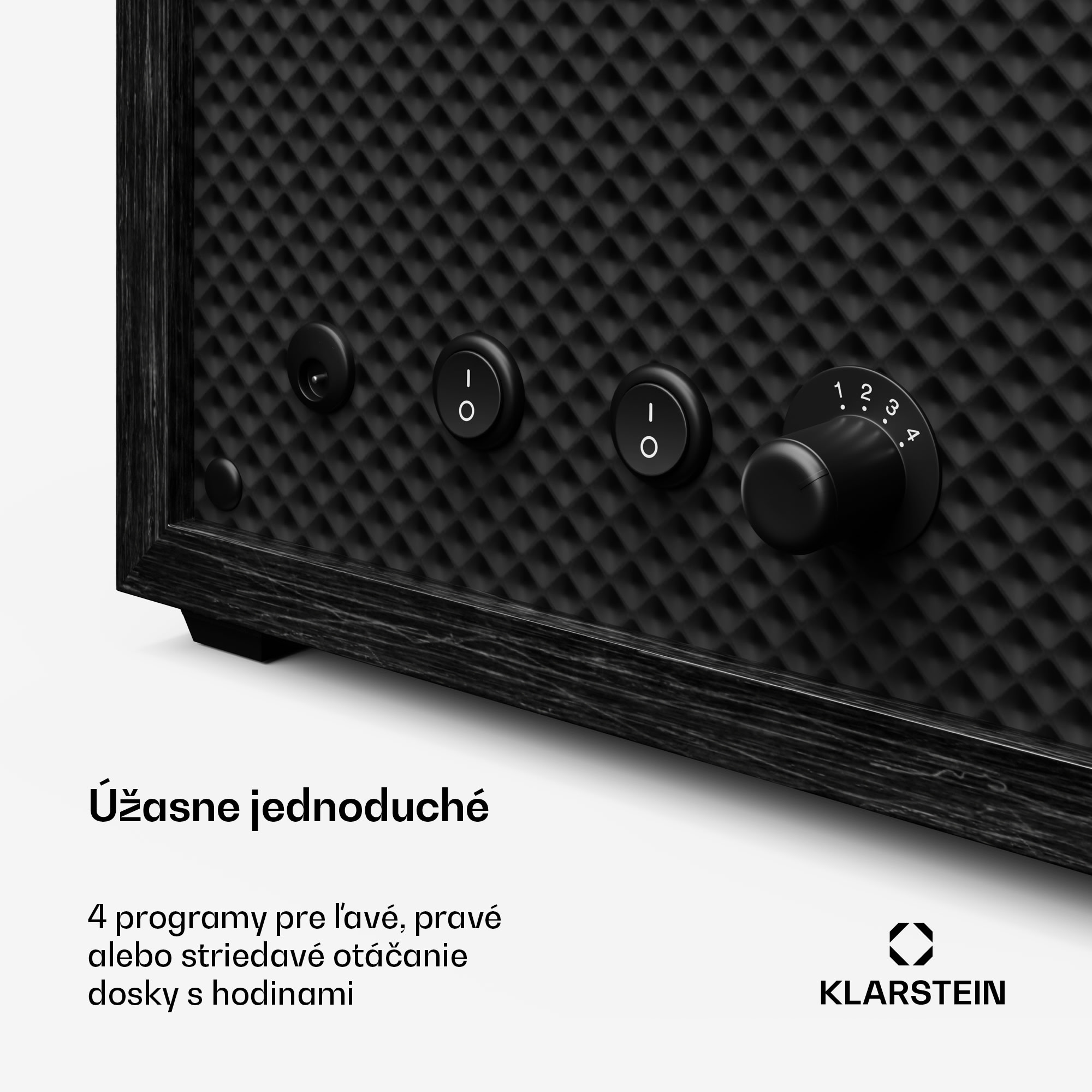 Klarstein Brienz 6 naťahovač hodiniek, 4 režimy, tichý, drevený vzhľad, flexibilný vankúš – Obrázok 5
