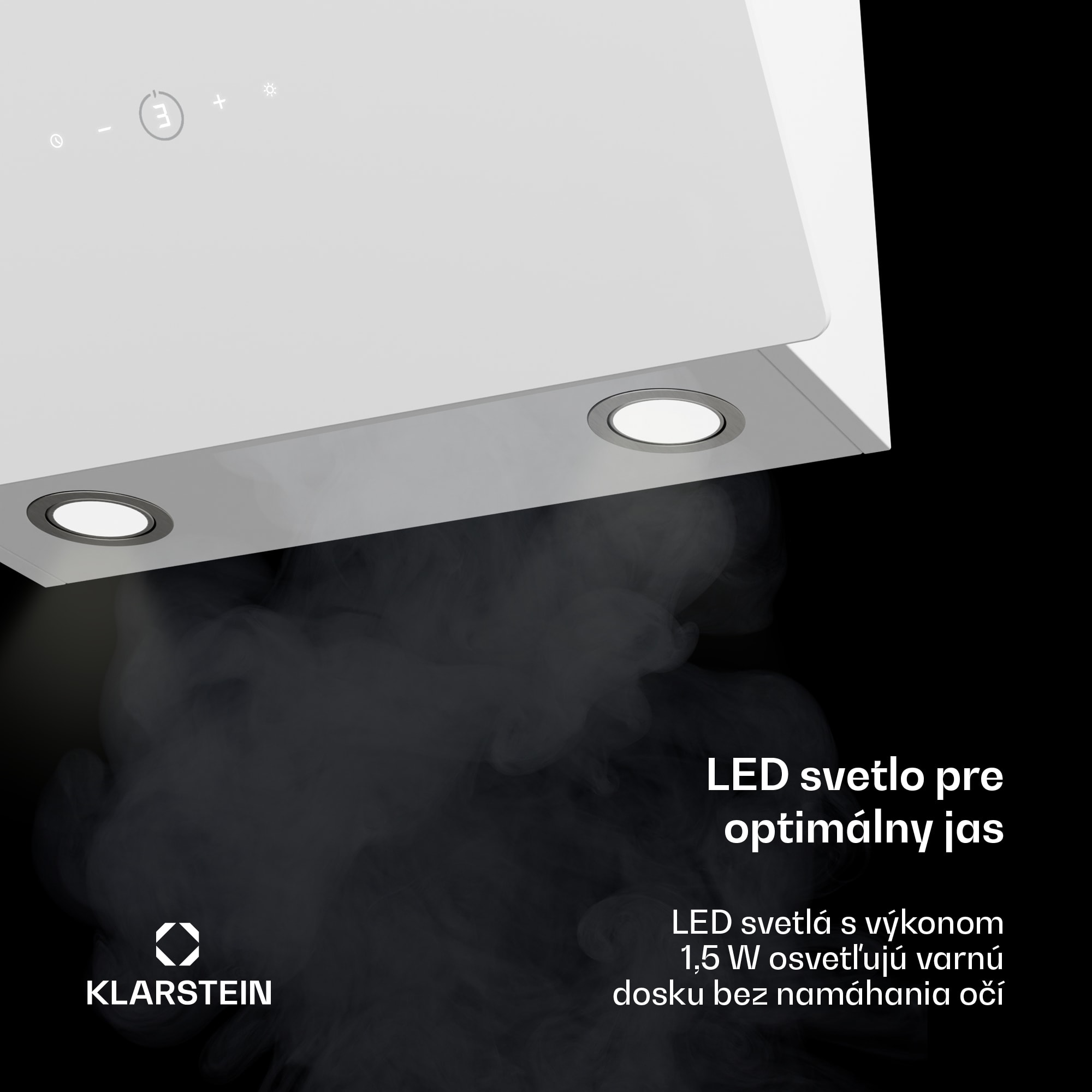 Klarstein MaxAir digestor, Kompaktný a výkonný, Energetická účinnosť A++, Duálne vetranie – Obrázok 5