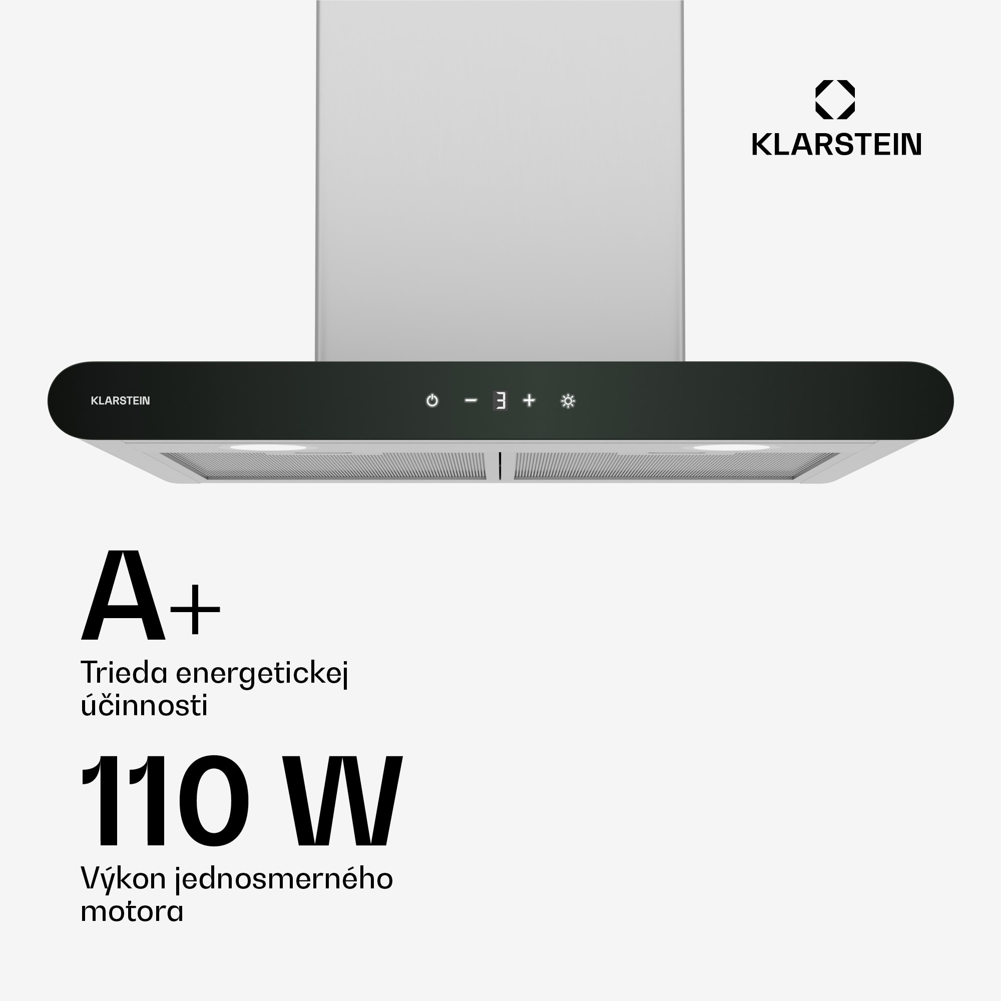 Klarstein CurveVent digestor, 700 m³/h, Dotykový, LED, 110 W, EEK A+ – Obrázok 4