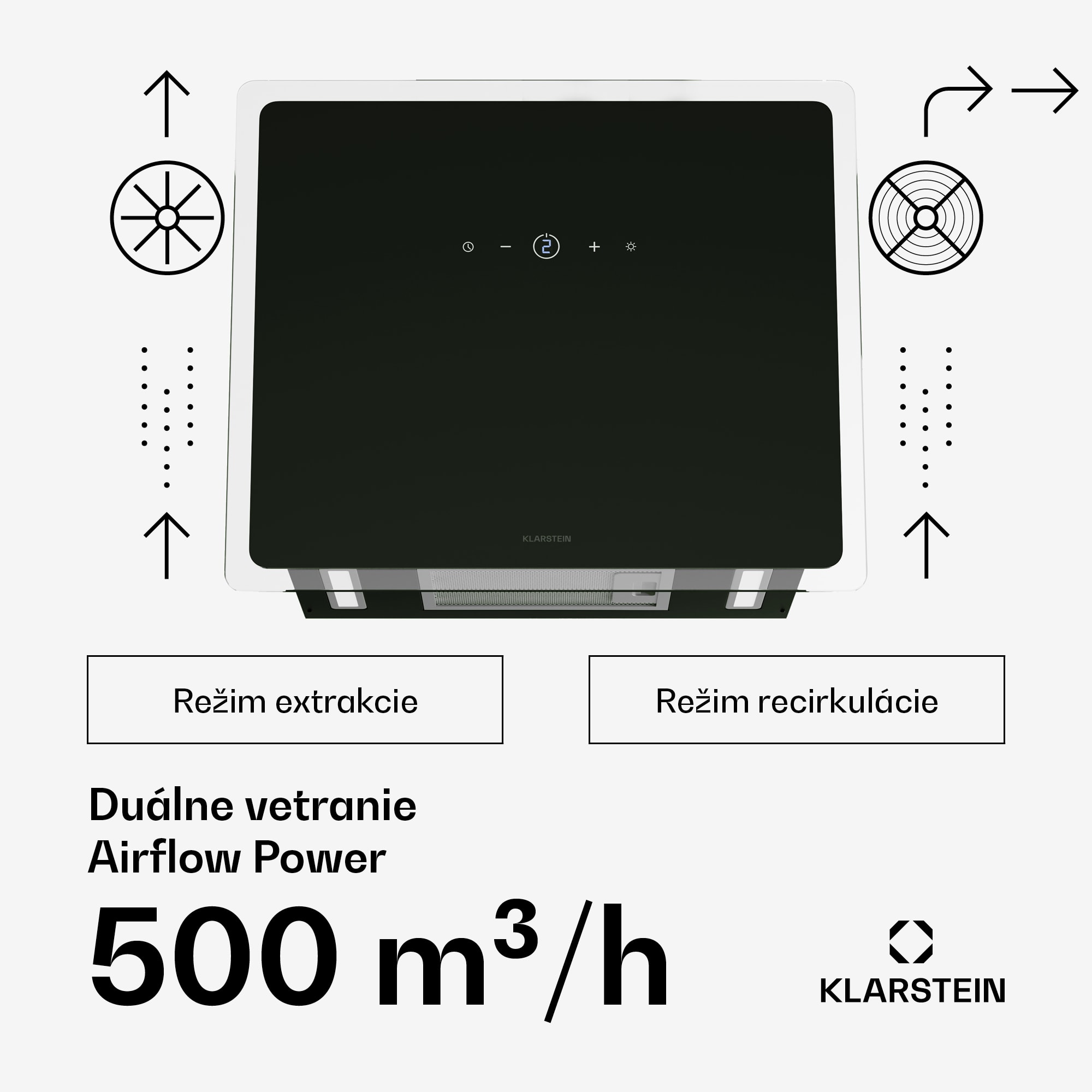 Klarstein AlizeEdge digestor, Dotykový, Plochý, Tichý, Zabudovaný, A+ – Obrázok 3