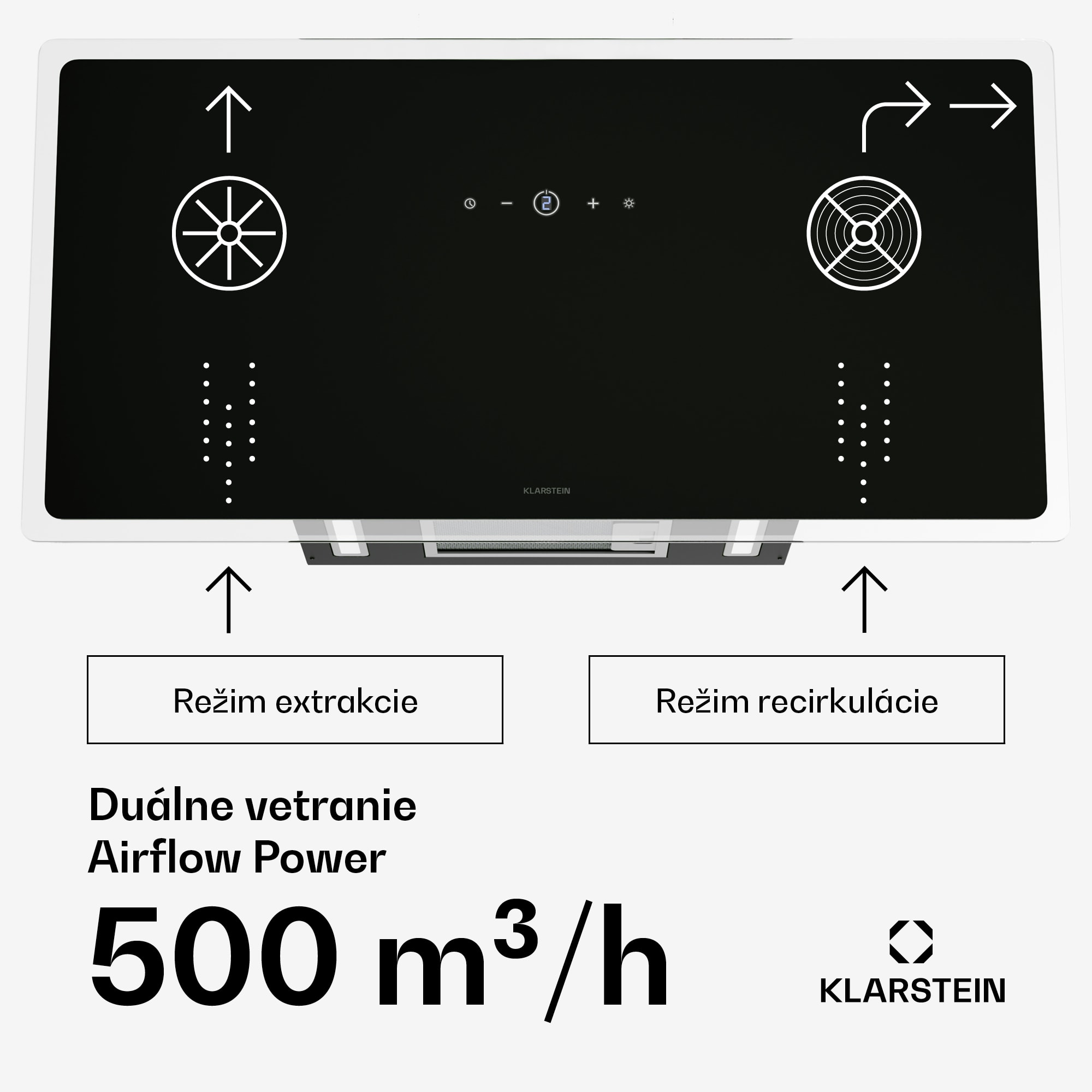 Klarstein AlizeEdge digestor, Dotykový, Plochý, Tichý, Zabudovaný, A+ – Obrázok 3