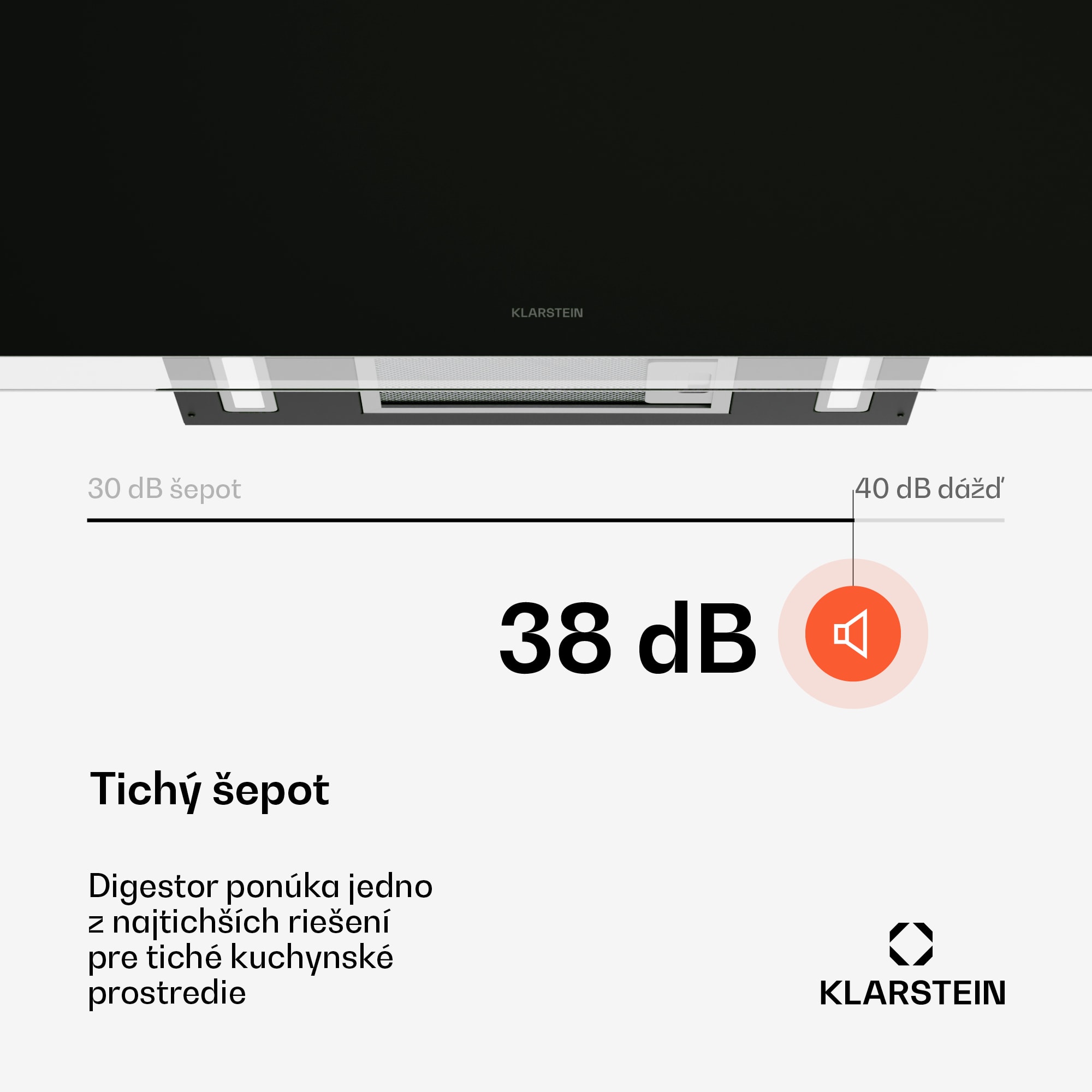 Klarstein AlizeEdge digestor, Dotykový, Plochý, Tichý, Zabudovaný, A+ – Obrázok 5