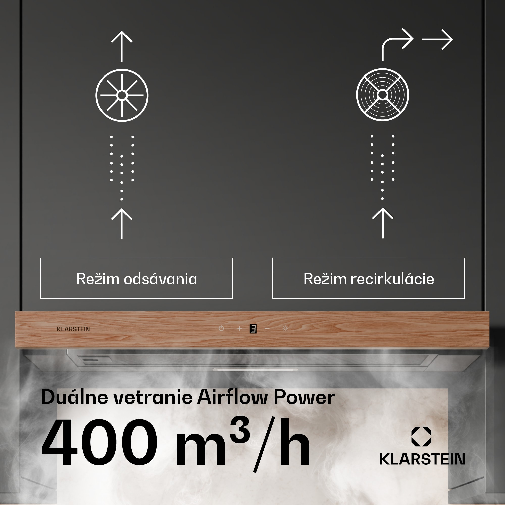 Klarstein ZenFusion digestor, prietok vzduchu 400 m³/h, EEK A, odsávanie/recirkulácia, 3 úrovne, tichý – Obrázok 3