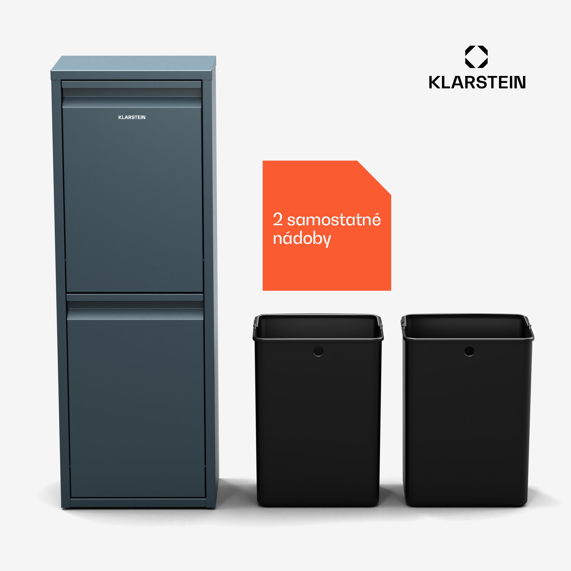 Klarstein Ordnungshüter 2 kôš na kuchynský odpad 36 L – Obrázok 2