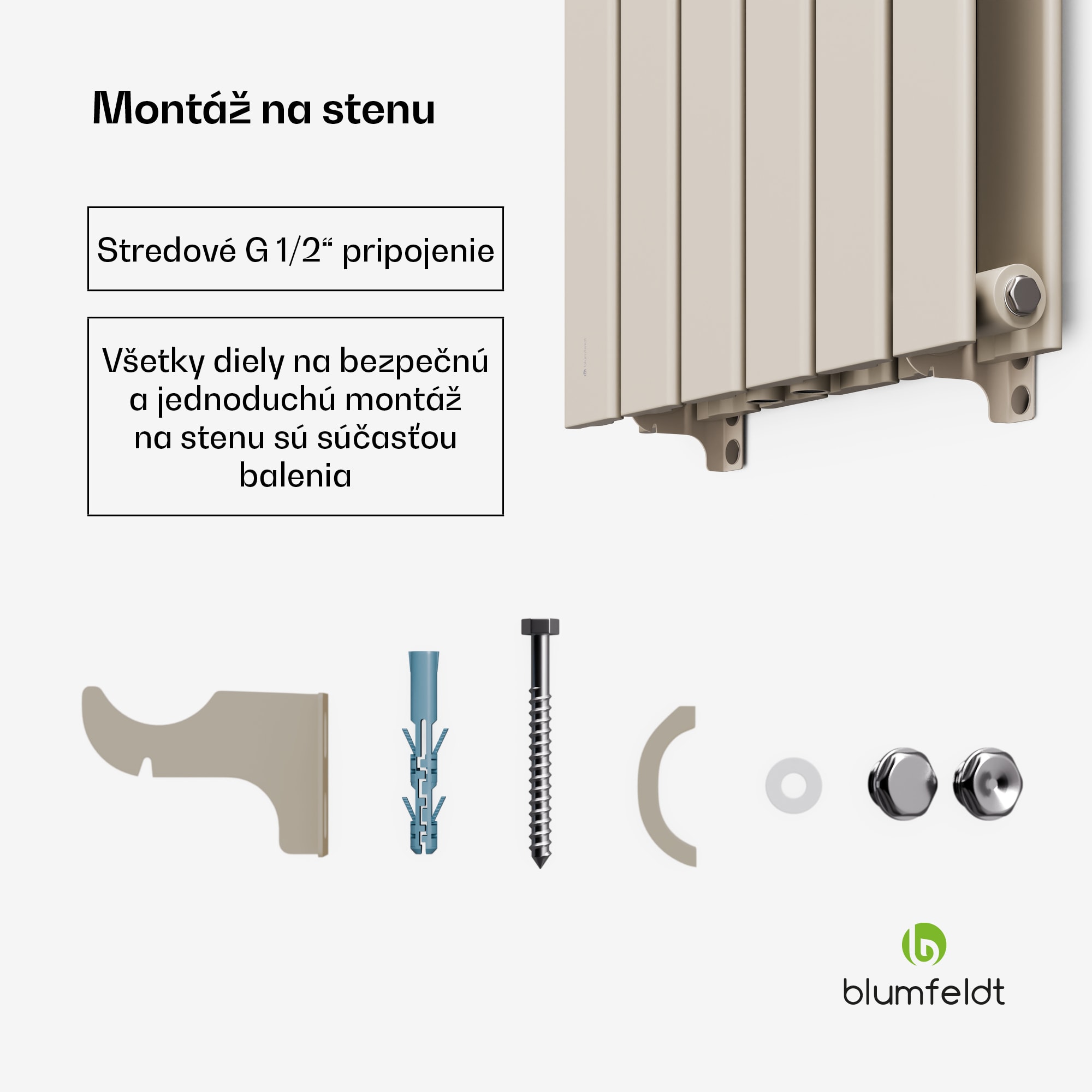 Blumfeldt Ontario radiátor 180x45 Výkon 1364 W – Obrázok 5