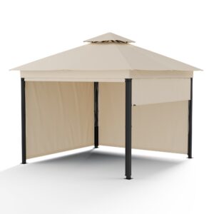 Blumfeldt Grandezza Cortina záhradný altánok 3x3 m, odolný voči poveternostným vplyvom, prášková farba, bočné rolety
