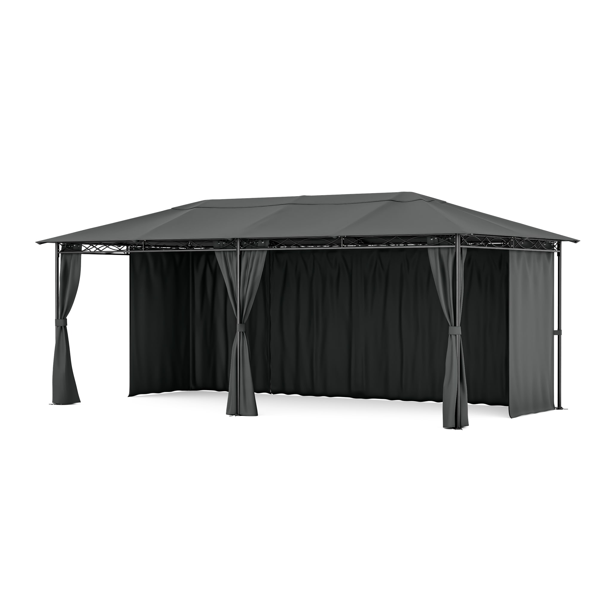 Blumfeldt Mondo 3x6 altánok s kovovým rámom a 4 bočnými stenami