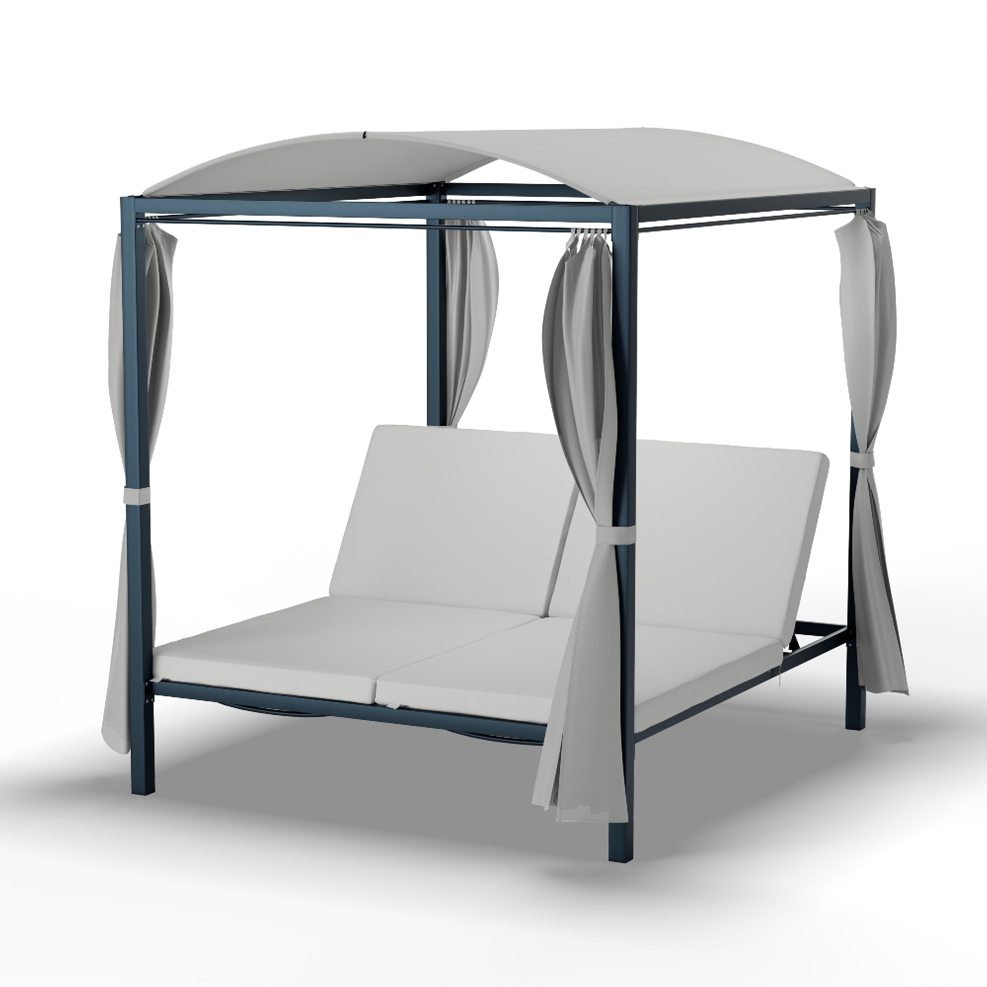 Blumfeldt Eremitage Double XL ležadlo, ochrana pred slnkom, až pre 2 osoby, kovový rám, odolné voči poveternostným vplyvom