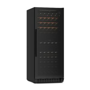 Klarstein Velaire podpultová chladnička na víno, moderná, elegantná, UV ochrana, Dvojzónová, 122 fliaš
